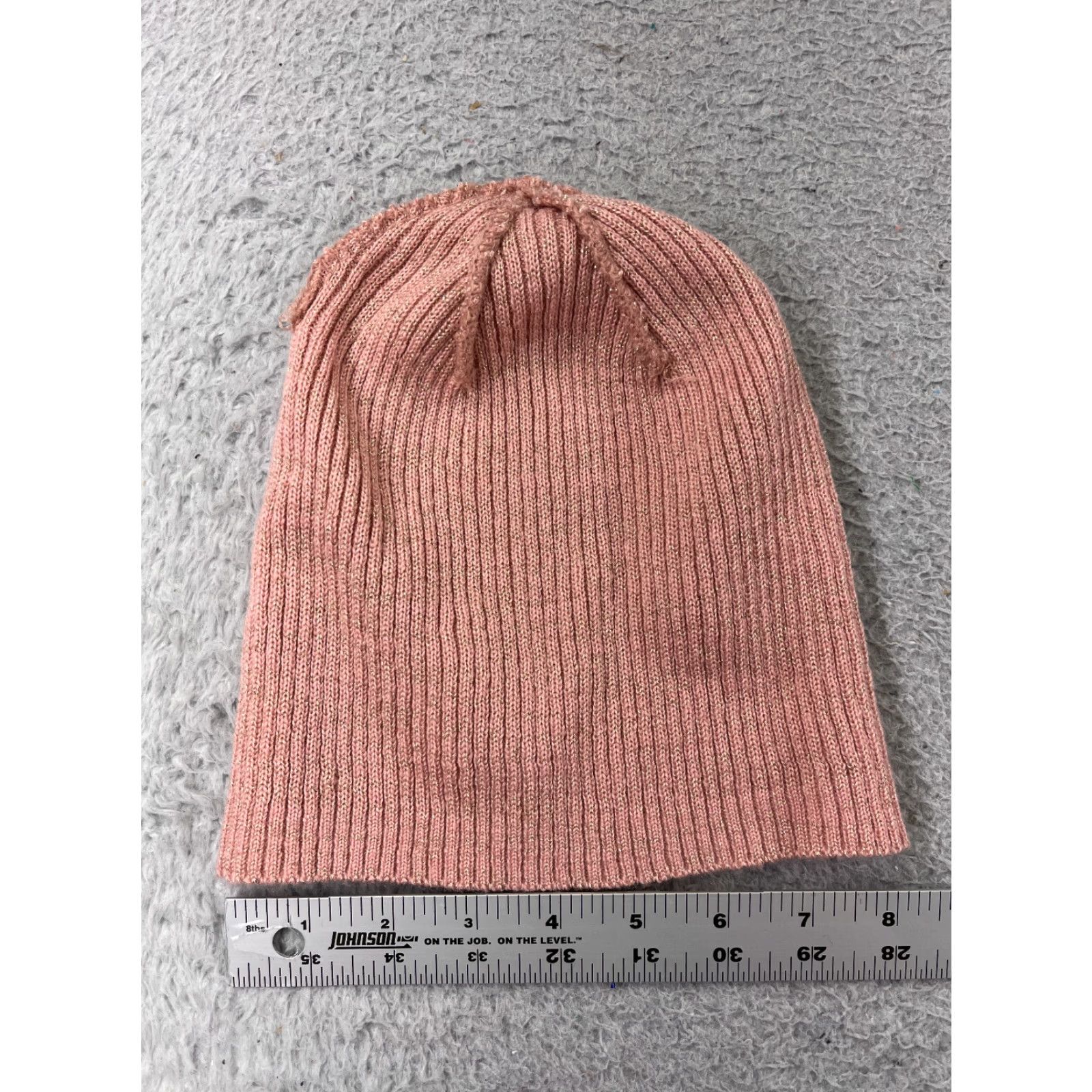 Vintage Wild Fable Beanie Toque Womens One Size Pink Sparkly Knit Polyester Blend Ski Hat Beanie Womens Size ONE SIZE - 4 Thumbnail