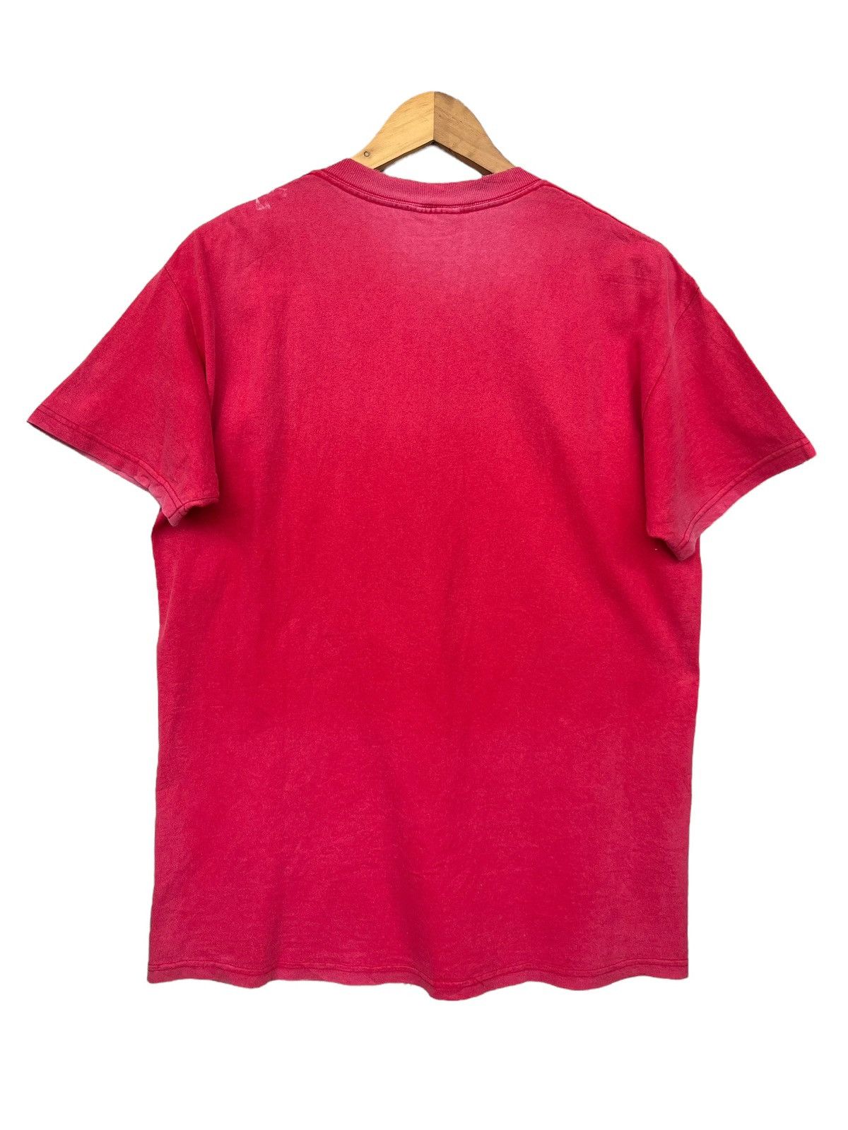 NBA Vintage 90s Chicago Bulls Distressed Sunfaded Red Tees Size US M / EU 48-50 / 2 - 2 Thumbnail