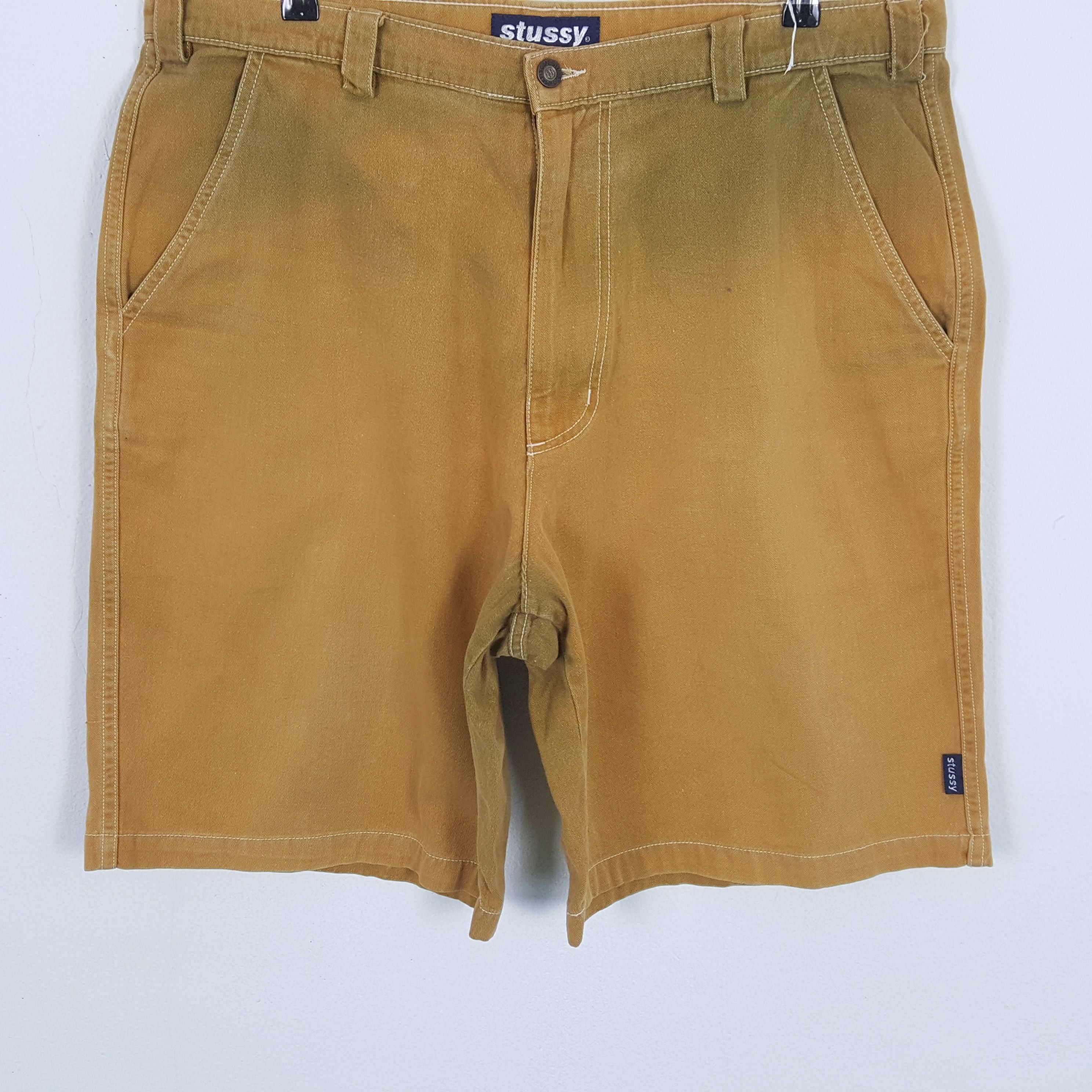 Stussy × Vintage STUSSY Streetwear Style Custom Art Short Pants Size US 37 - 4 Thumbnail