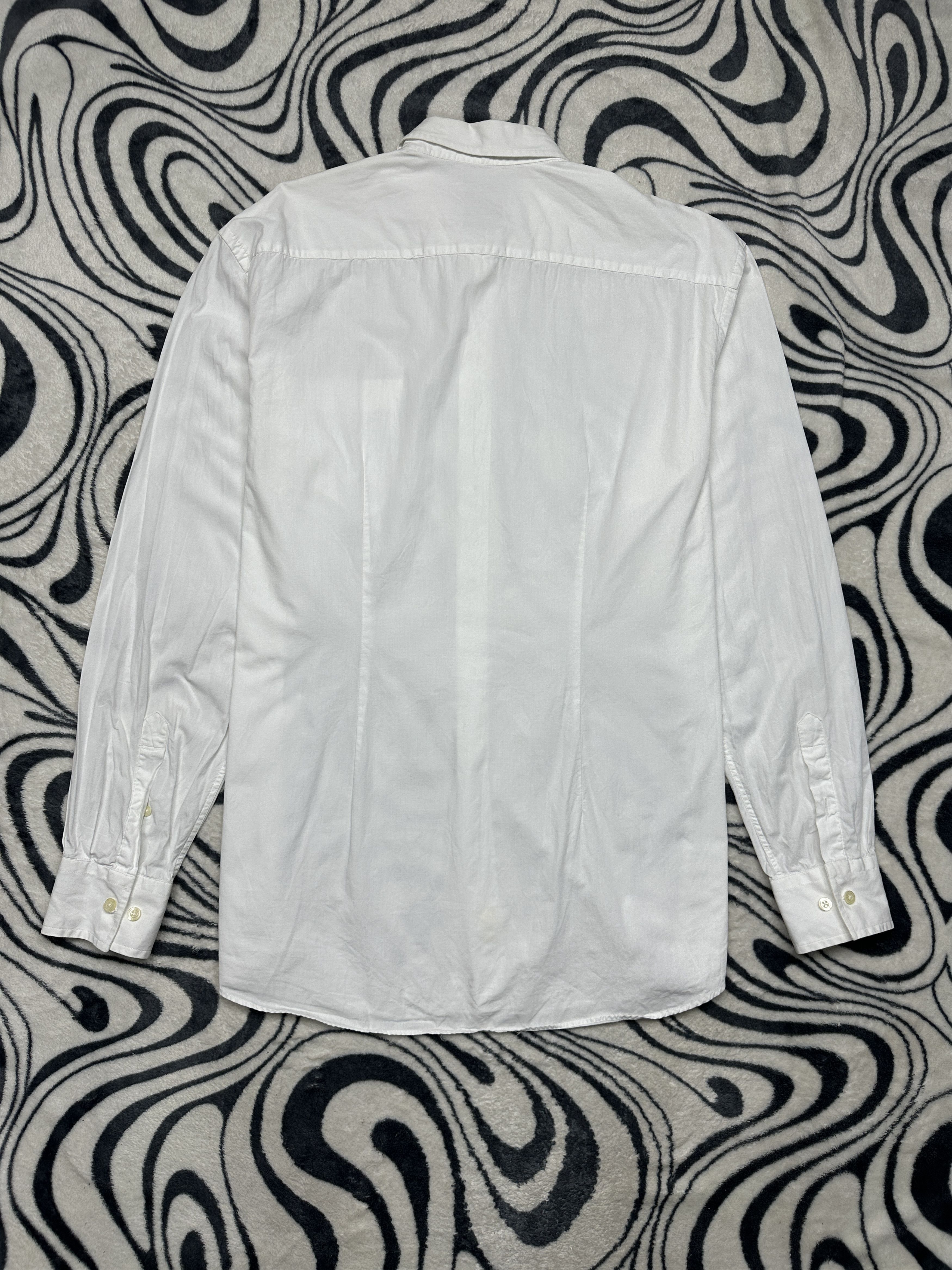 Dolce & Gabbana Dolce & Gabbana Vintage Mens Long Sleeve White Shirt Size US L / EU 52-54 / 3 - 9 Thumbnail