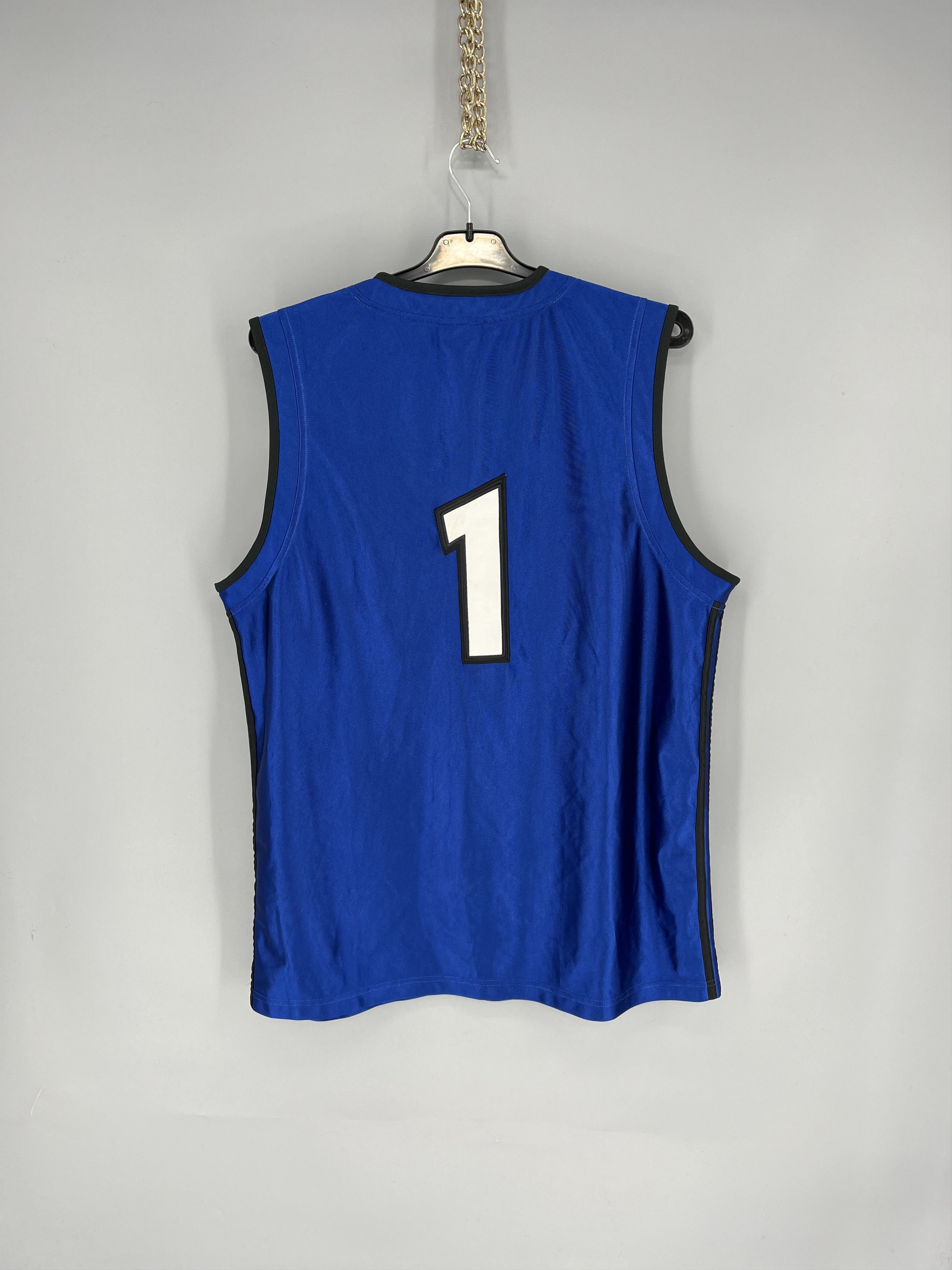 Adidas Adidas Vintage 90s Jersey Number One Basketball Rare Item Size US L / EU 52-54 / 3 - 11 Thumbnail