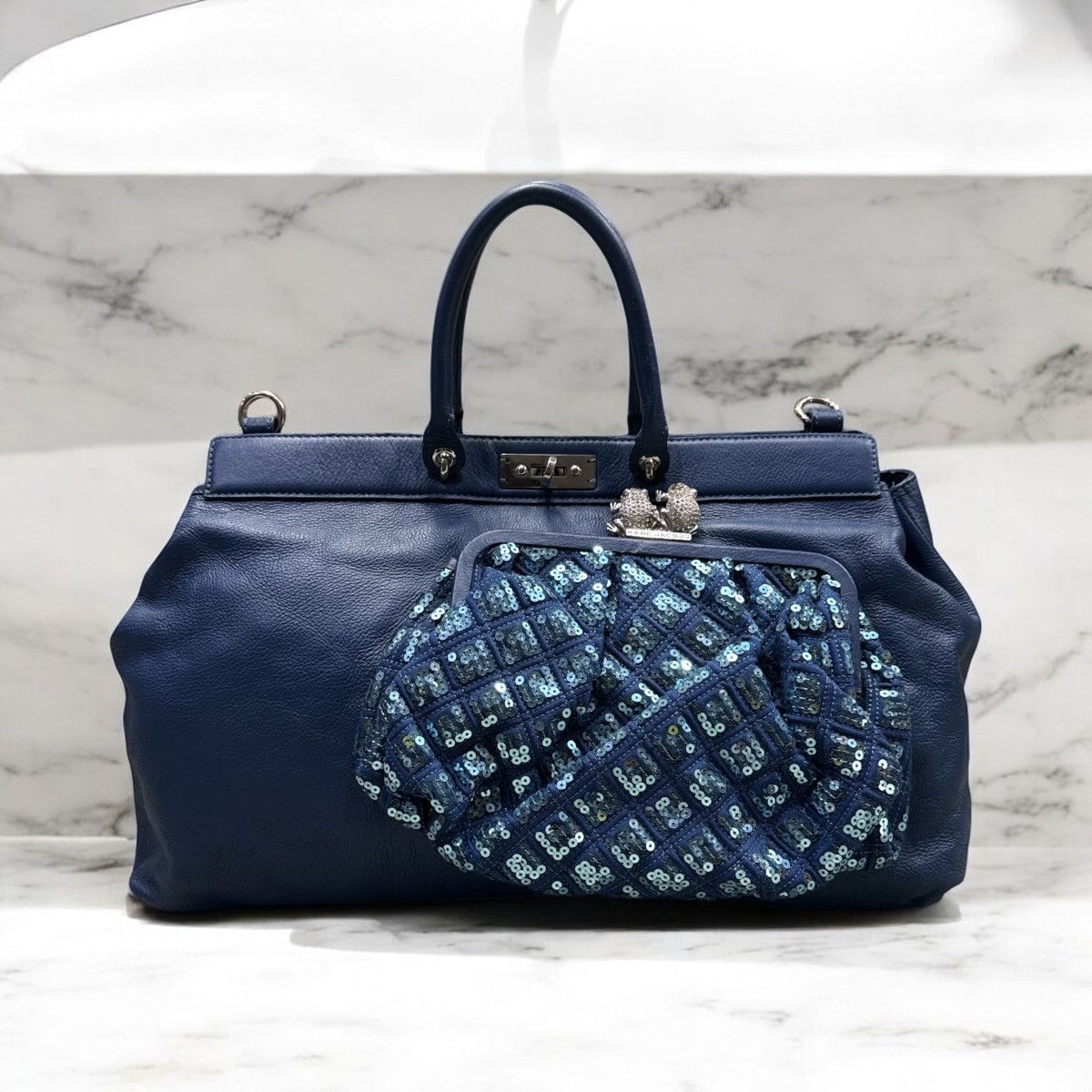 Marc Jacobs MARC JACOBS GLITTER ROBERT SEQUIN FROG BIJOU BAG Size ONE SIZE - 1 Thumbnail