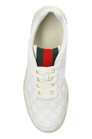 Gucci o1loc1c0426 816665 Men's Gucci Re-Web Sneakers in White Size US 5 / EU 37 - 5 Thumbnail