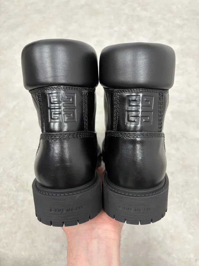 Givenchy Givenchy 4G Storm Calf Leather Black Lace Up Boots Size US 13 / EU 46 - 7 Thumbnail