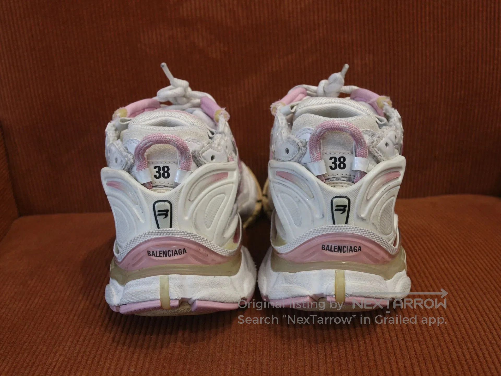 Balenciaga Balenciaga Runner Pink White Dad Shoes. Size US 7 / IT 37 - 5 Thumbnail