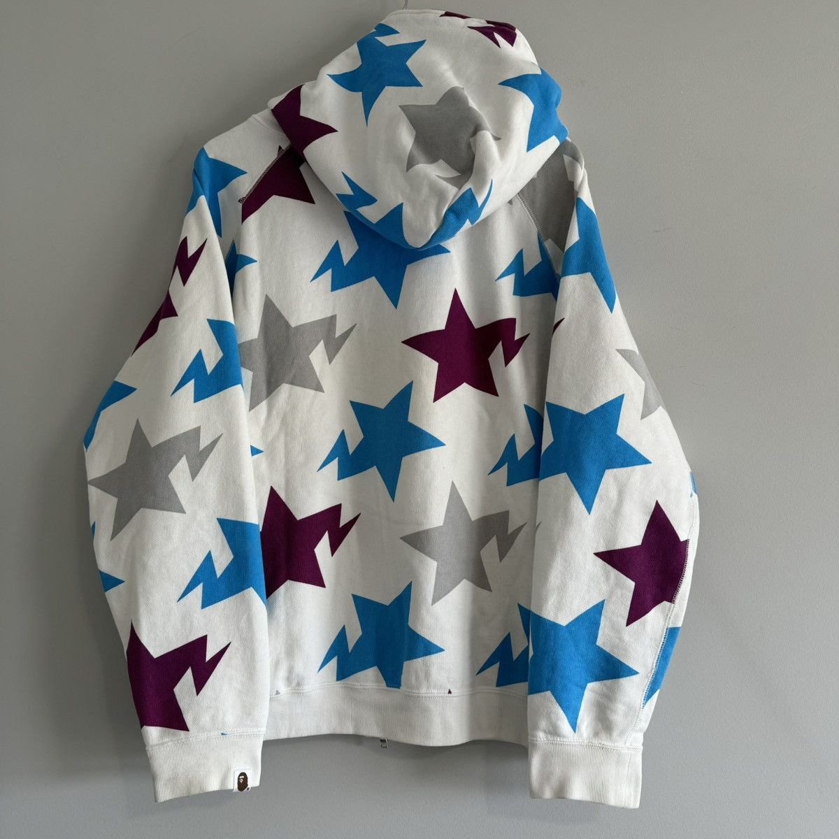 Bape × Nigo RARE Yokohama Sta Pattern Full Zip Hoodie Size US L / EU 52-54 / 3 - 3 Thumbnail