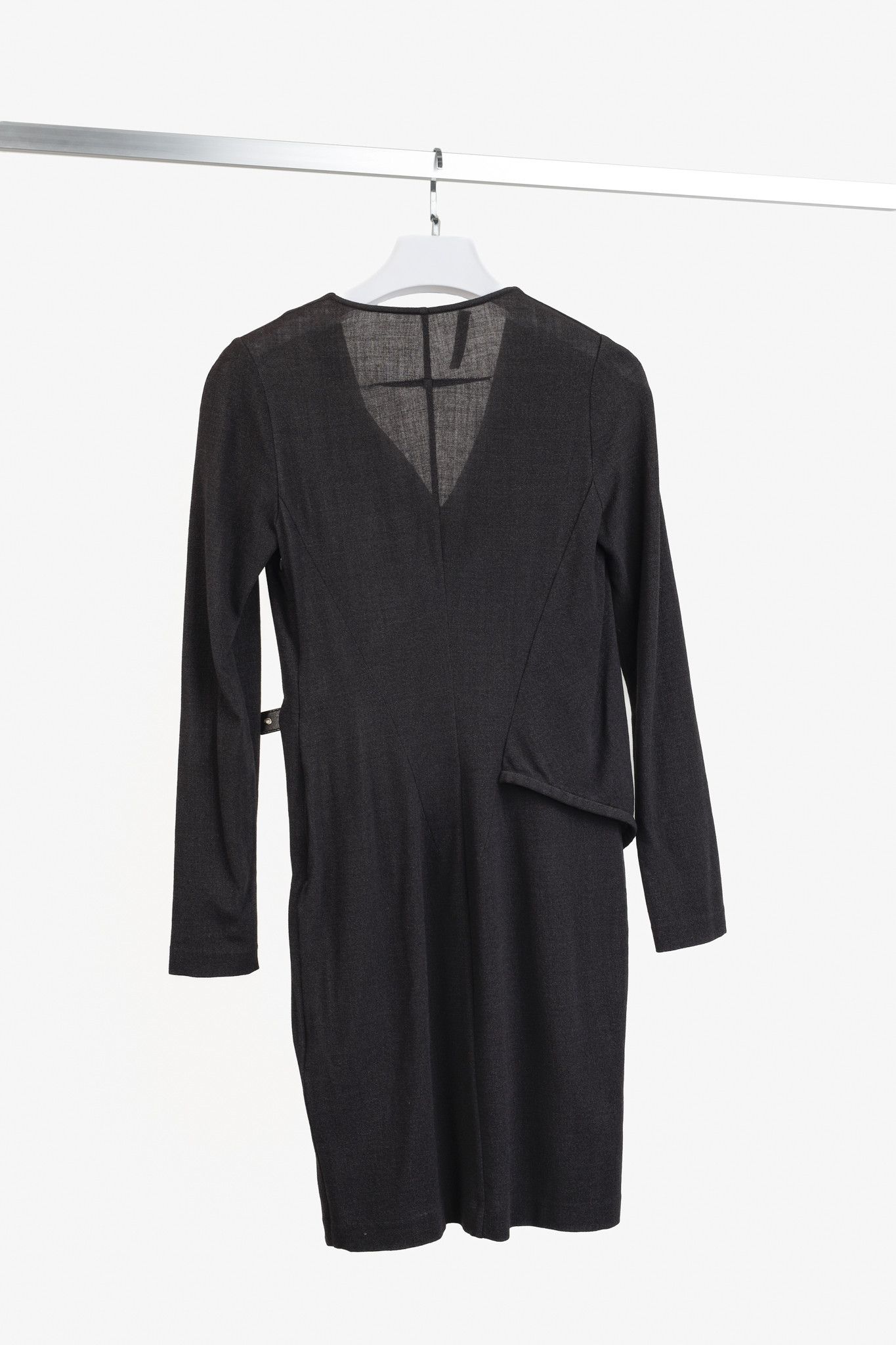 Givenchy Givenchy Black Faux Wrap Hip Buckle Dress Size M / US 6-8 / IT 42-44 - 2 Thumbnail