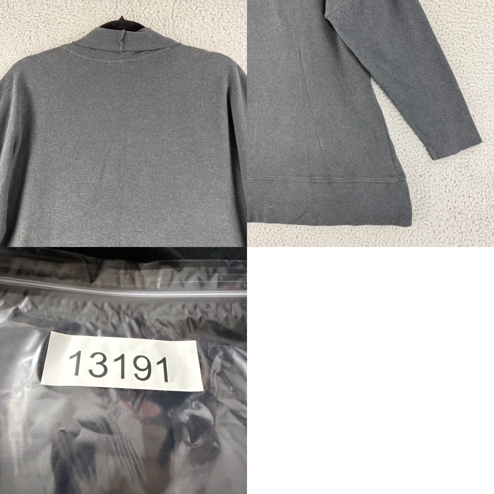 Vintage Pact Cardigan Sweater Womens M Gray 100% Cotton Long Sleeve Vintage? (No) -> Pact Cardigan Sweater Womens M Gray 100% Cotton Long Sleeve Size M / US 6-8 / IT 42-44 - 9 Thumbnail