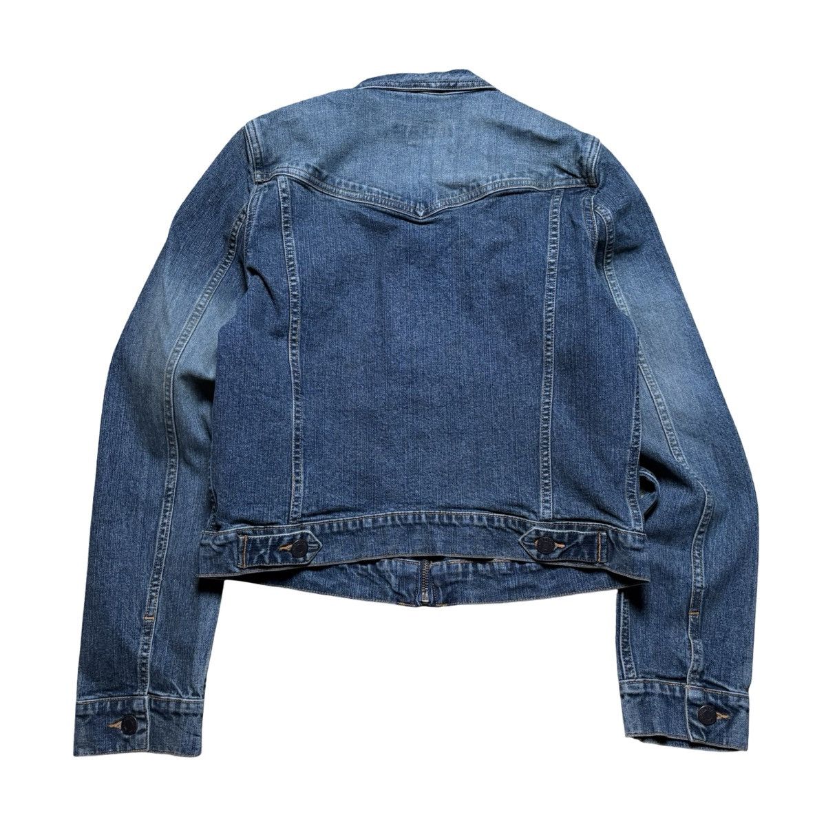 Abercrombie & Fitch Y2K Abercrombie & Fitch Light Wash Zip Front Denim Jacket M Size M / US 6-8 / IT 42-44 - 7 Thumbnail