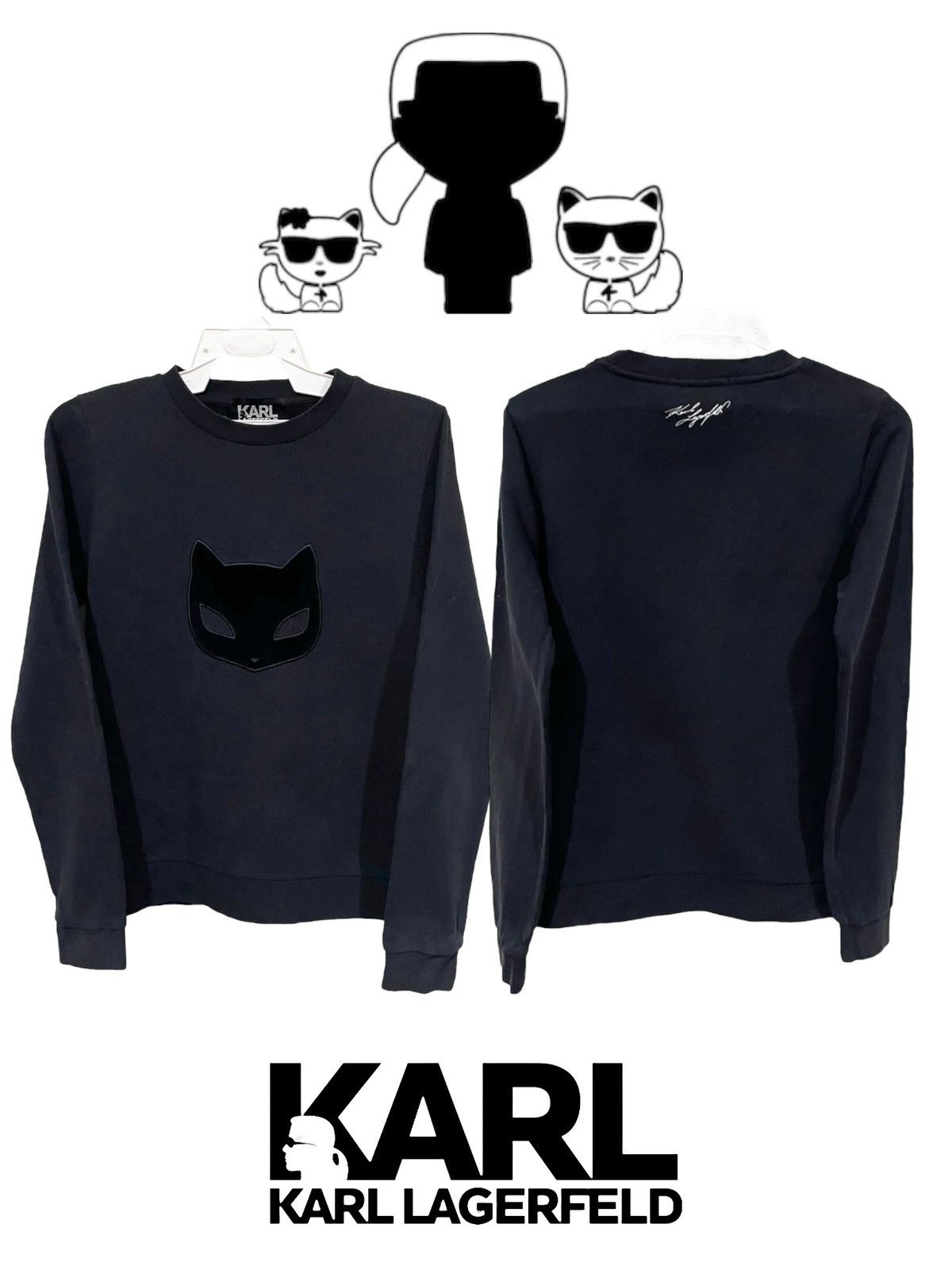CAT'S PAW × Karl Lagerfeld Karl Lagerfeld Minimalist Jumper Sweater Size US XS / EU 42 / 0 - 1 Thumbnail