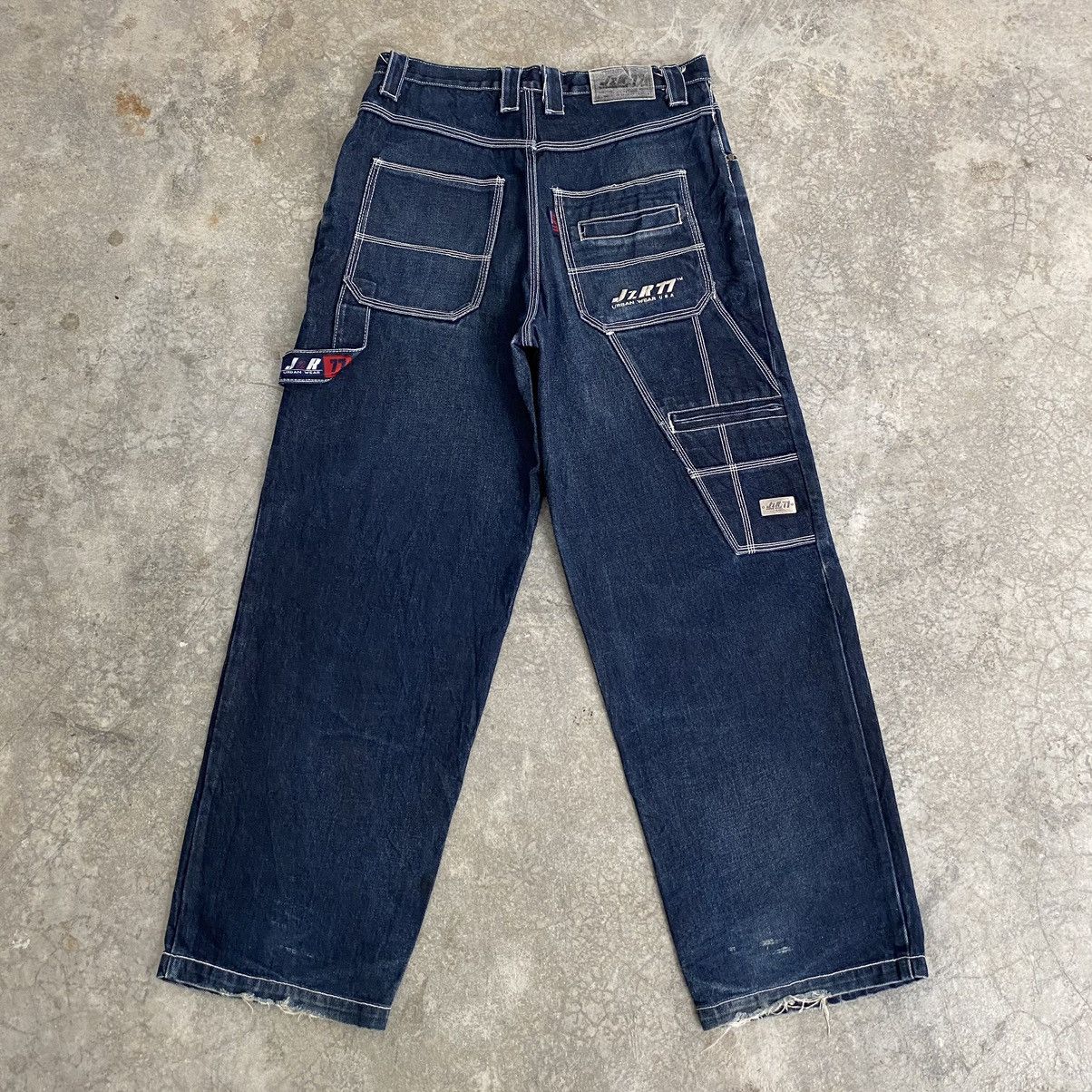 Southpole VTG JzR77 Wide Baggy Carpenter Workwear Jeans JNCO Size US 34 / EU 50 - 2 Thumbnail