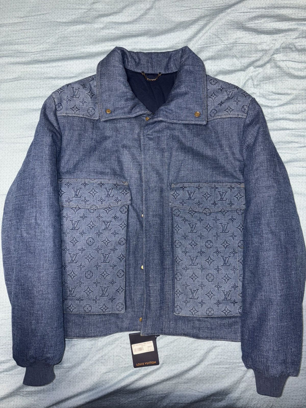 Louis Vuitton Louis Vuitton Denim Padded Jacket Size US M / EU 48-50 / 2 - 1 Thumbnail