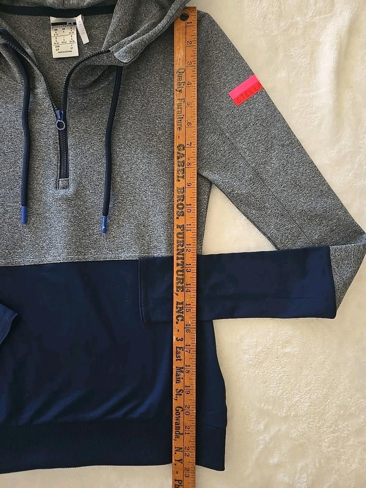 Adidas Adidas by Stella McCartney Hoodie Sweatshirt 1/4 Zip Sz Smal Size S / US 4 / IT 40 - 7 Thumbnail