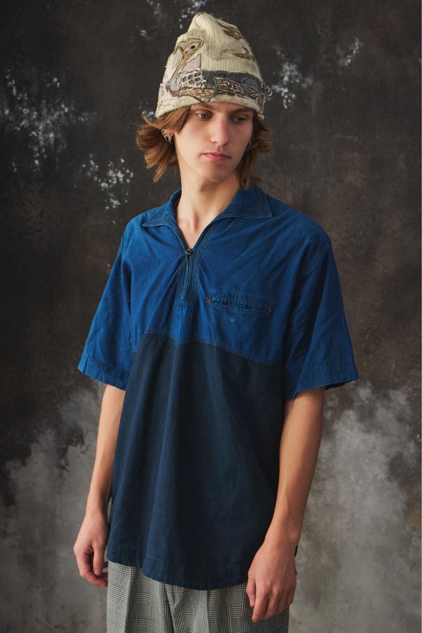 Umii 908 Umii 908 Indigo Two-Tone Pullover Shirt/ 45RPM Size US L / EU 52-54 / 3 - 1 Thumbnail