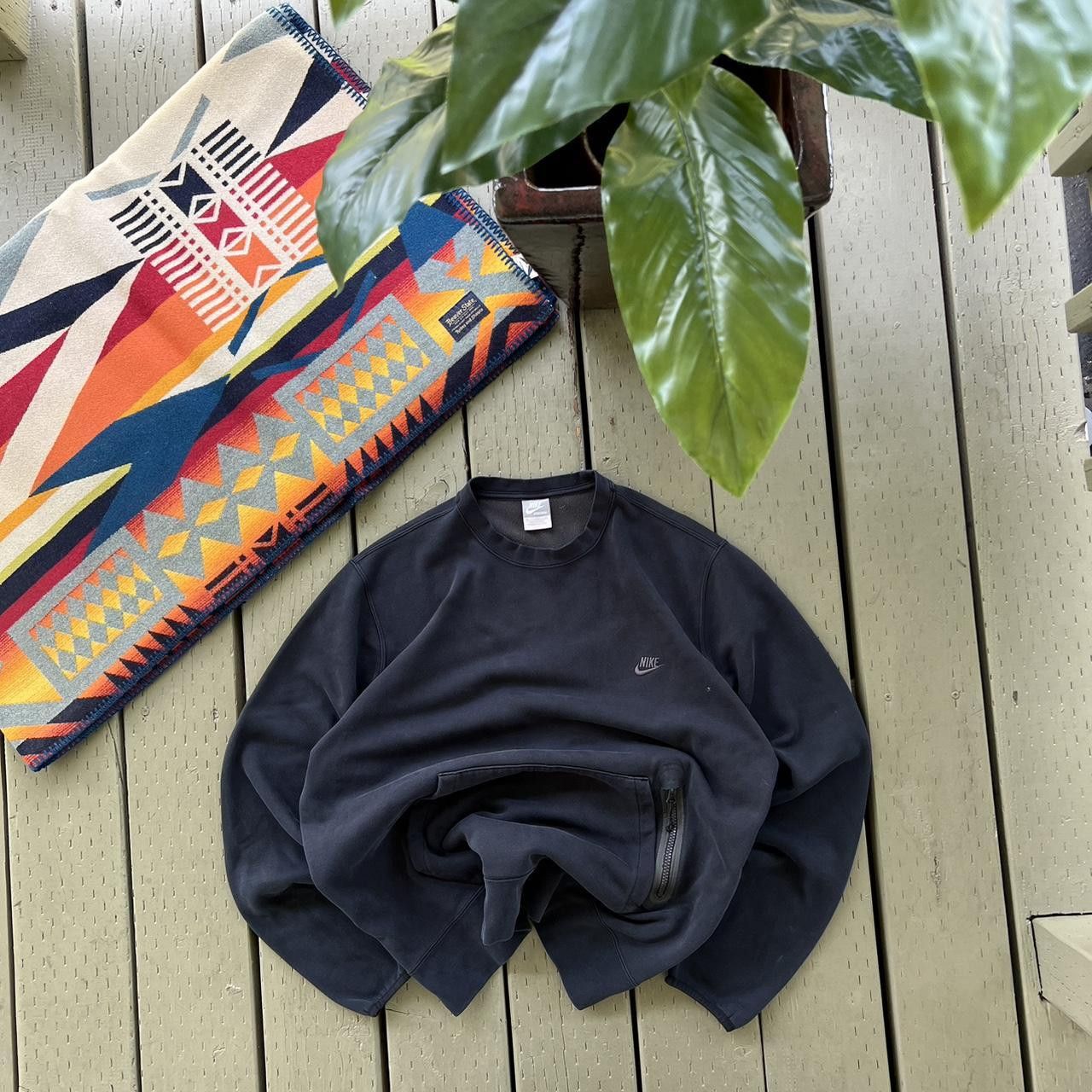 Nike × Vintage Nike Tech Fleece Y2K Sweatshirt crewneck Size US XL / EU 56 / 4 - 1 Thumbnail