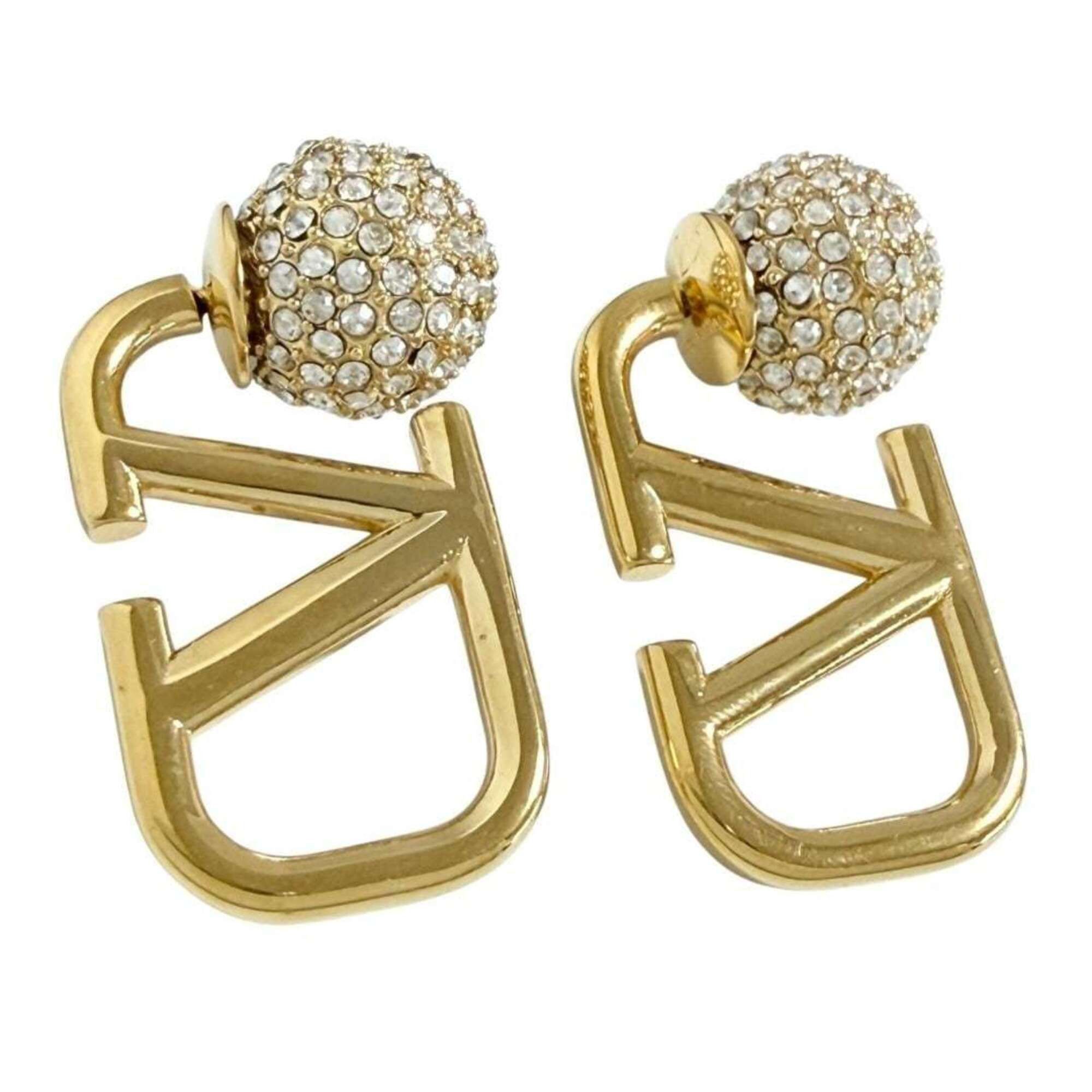Valentino Valentino Women's V Logo Signature Earrings - Crystal Ball Size ONE SIZE - 1 Thumbnail