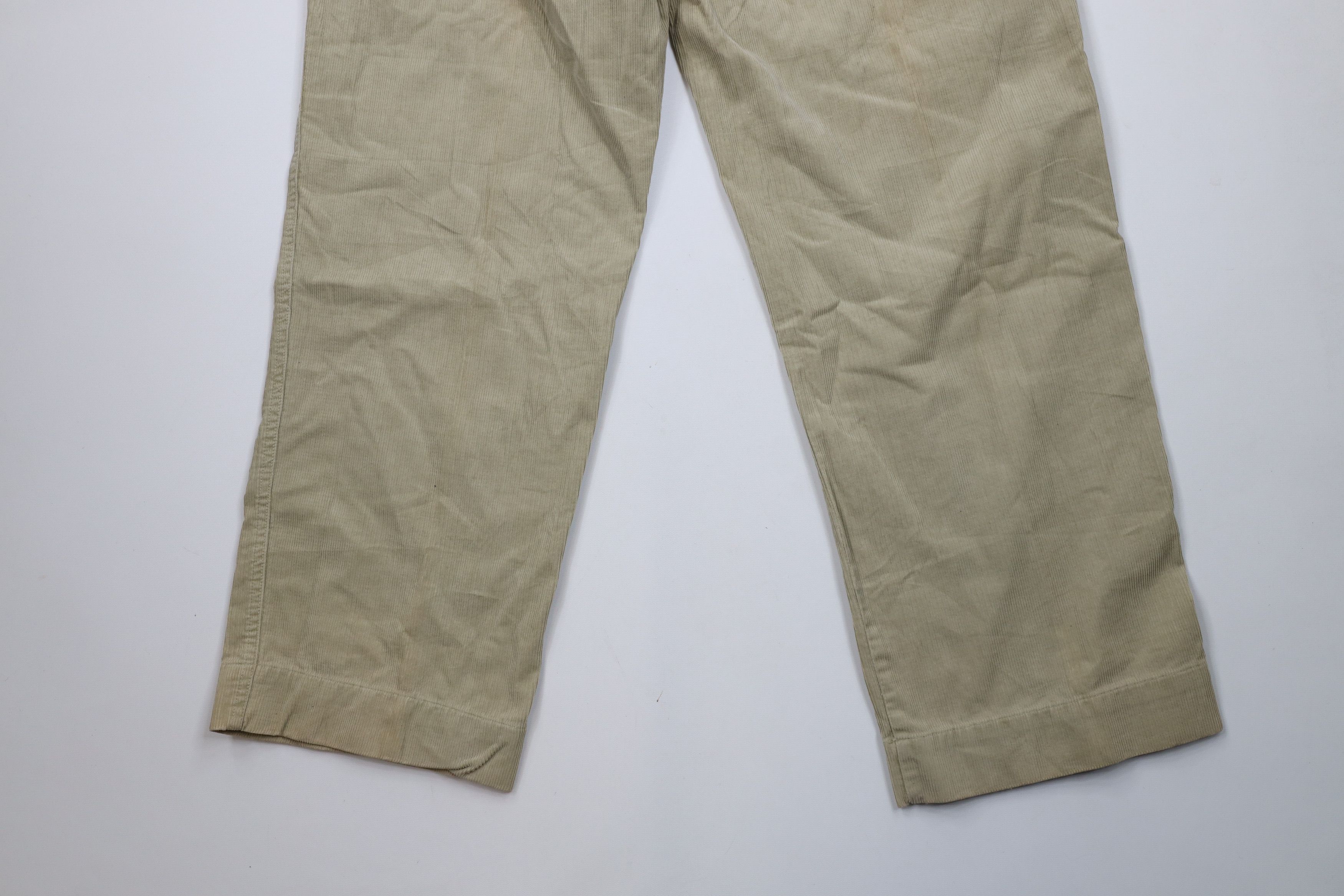 Polo Ralph Lauren × Vintage Vintage 90s Ralph Lauren Button Fly Wide Leg Corduroy Pants Size US 34 / EU 50 - 13 Thumbnail