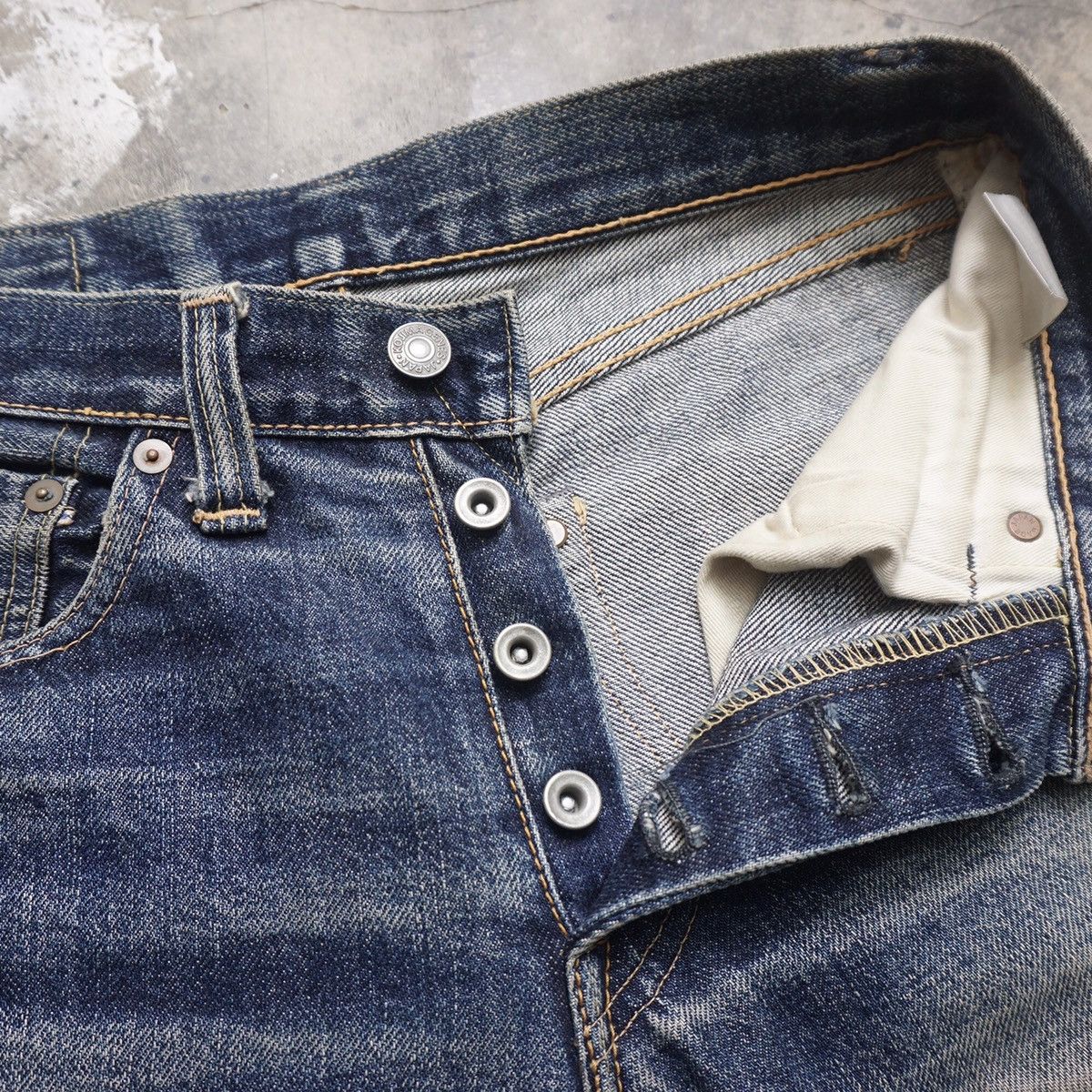 KOJIMA GENES Kojima genes Japan distressed selvedge denim Size US 28 / EU 44 - 7 Thumbnail