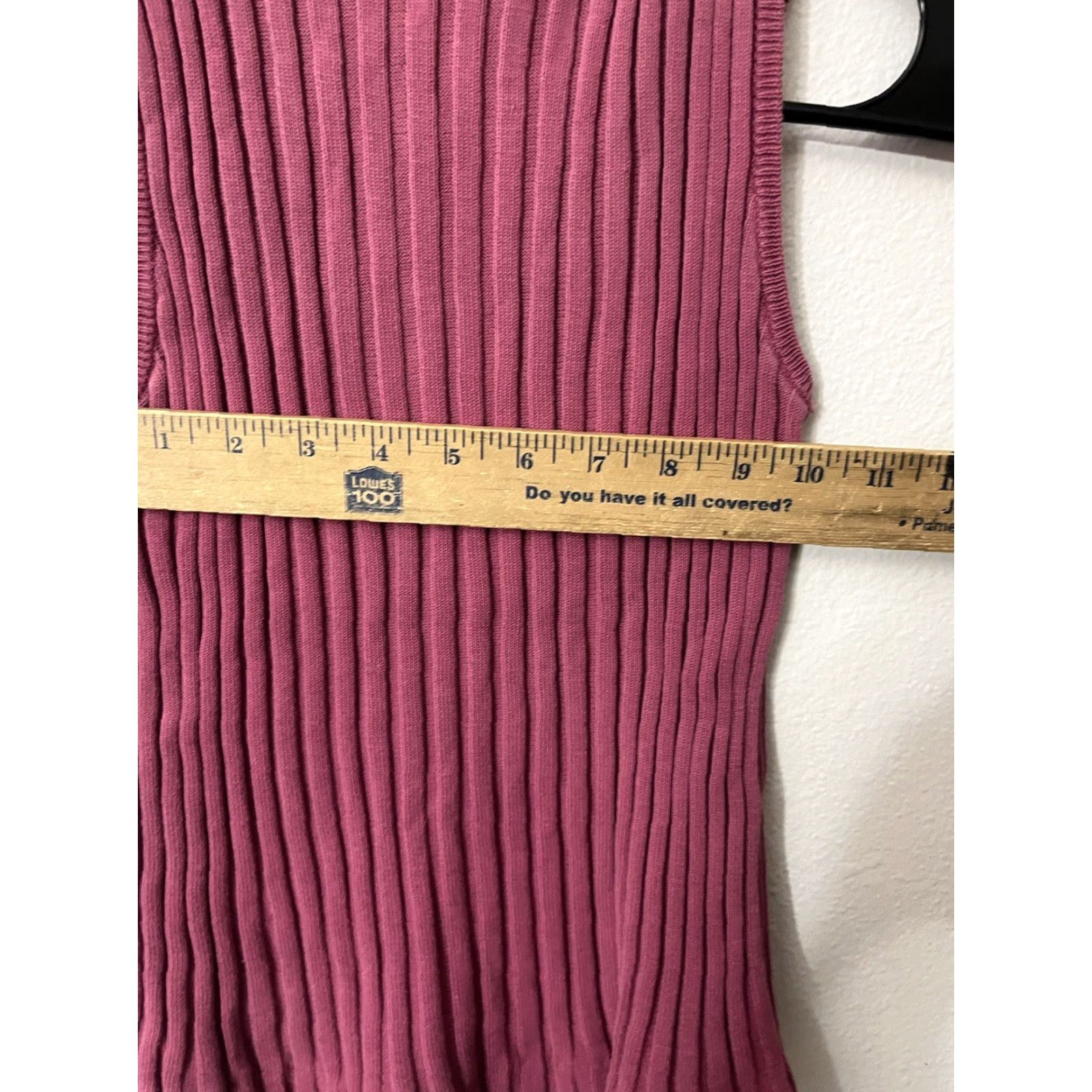 Gap VINTAGE Gap Pullover Sweater Vest - Women - Size Large - 100% Cotton - Pink - Sleeveless Ribbed Knit - 1990s/90s Theme Size L / US 10 / IT 46 - 5 Thumbnail