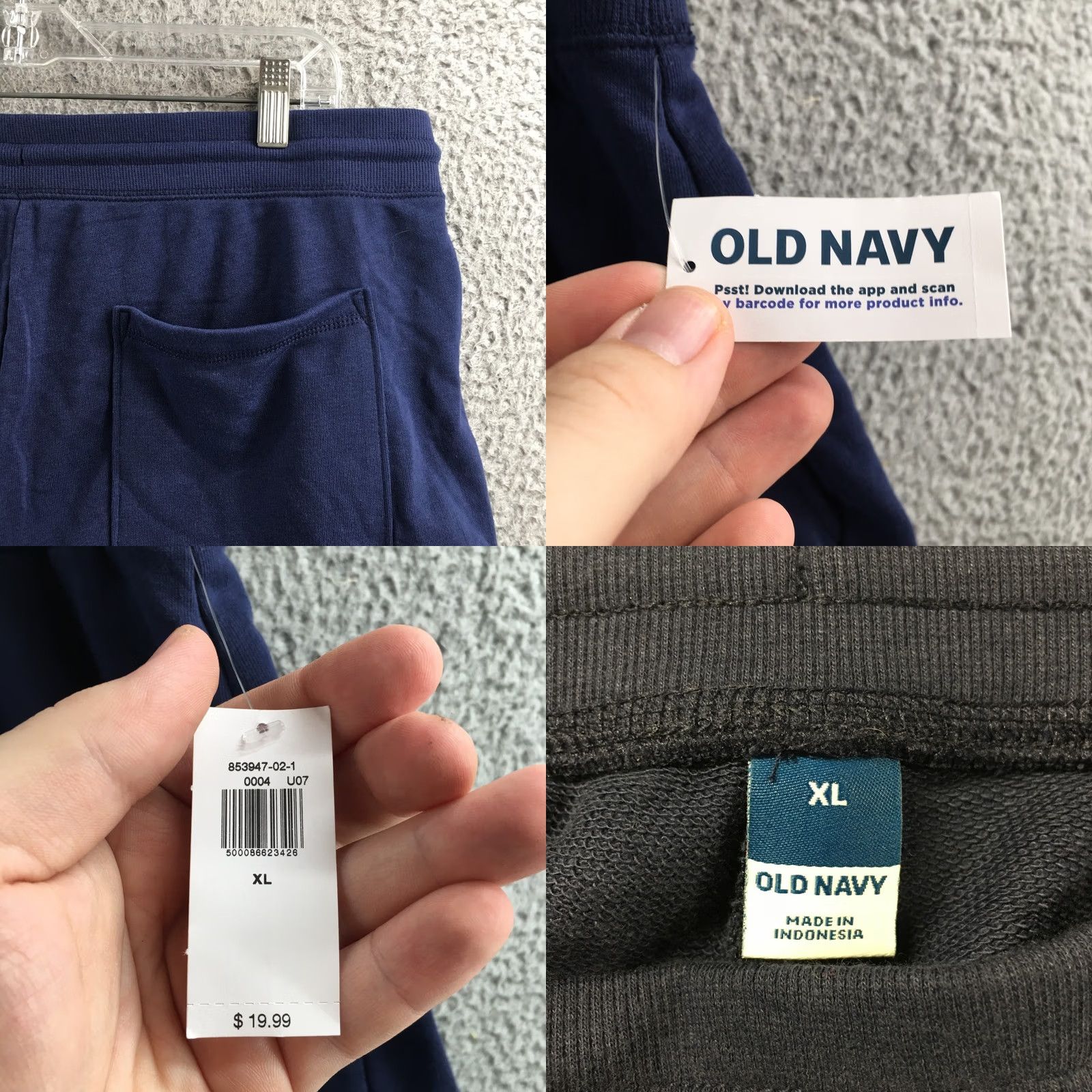 Old Navy Old Navy Sweat Short Mens XL Blue Hi-Rise Drawstring Pocket NEW Size US 36 / EU 52 - 9 Thumbnail