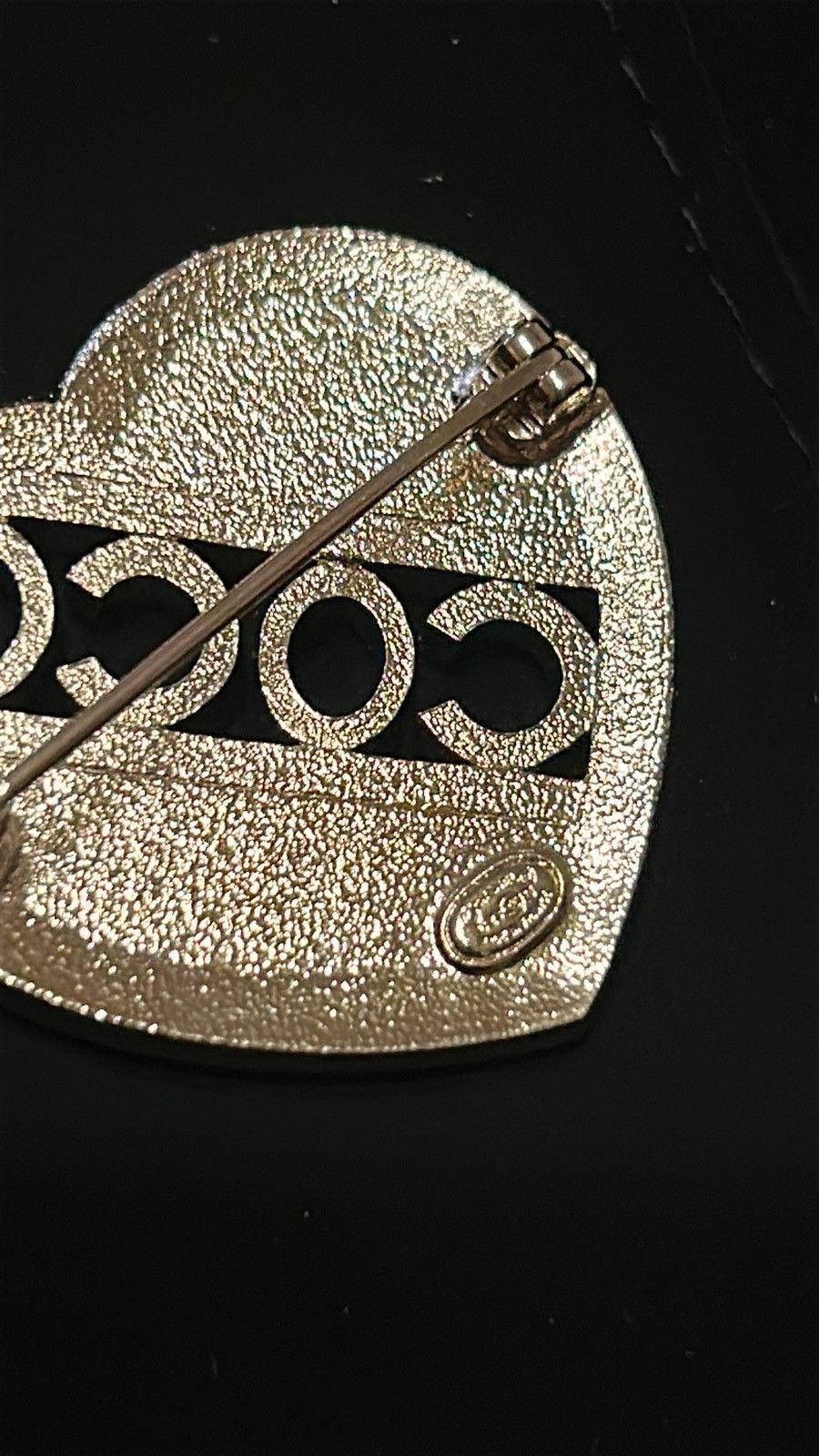 Chanel Chanel Crystal CC and Coco Mark Brooch Silver and Pink C23B Size ONE SIZE - 5 Thumbnail