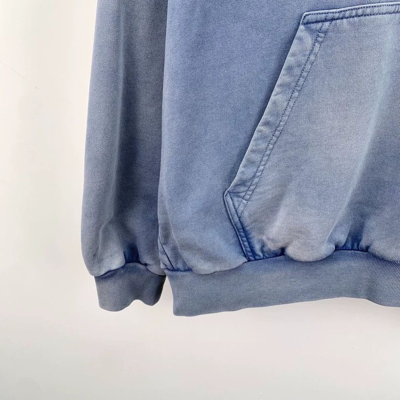 Balenciaga Balenciaga Haze Blue Phantom Overlapping Long Sleeve Hoodi Size US M / EU 48-50 / 2 - 4 Thumbnail