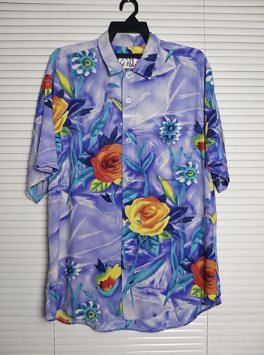 Jams World VINTAGE JAMS WORLD "VELVET ROSE"HAWAIIAN BUTTON UPS SHIRT Size US L / EU 52-54 / 3 - 1 Thumbnail