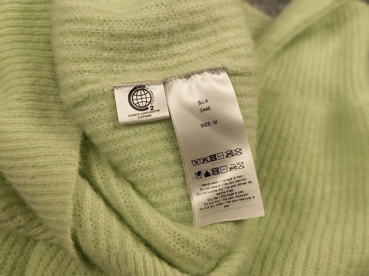 Ganni Ganni Design Alpaca Wool Blend Green Light Pulover Sweater Size M / US 6-8 / IT 42-44 - 16 Thumbnail