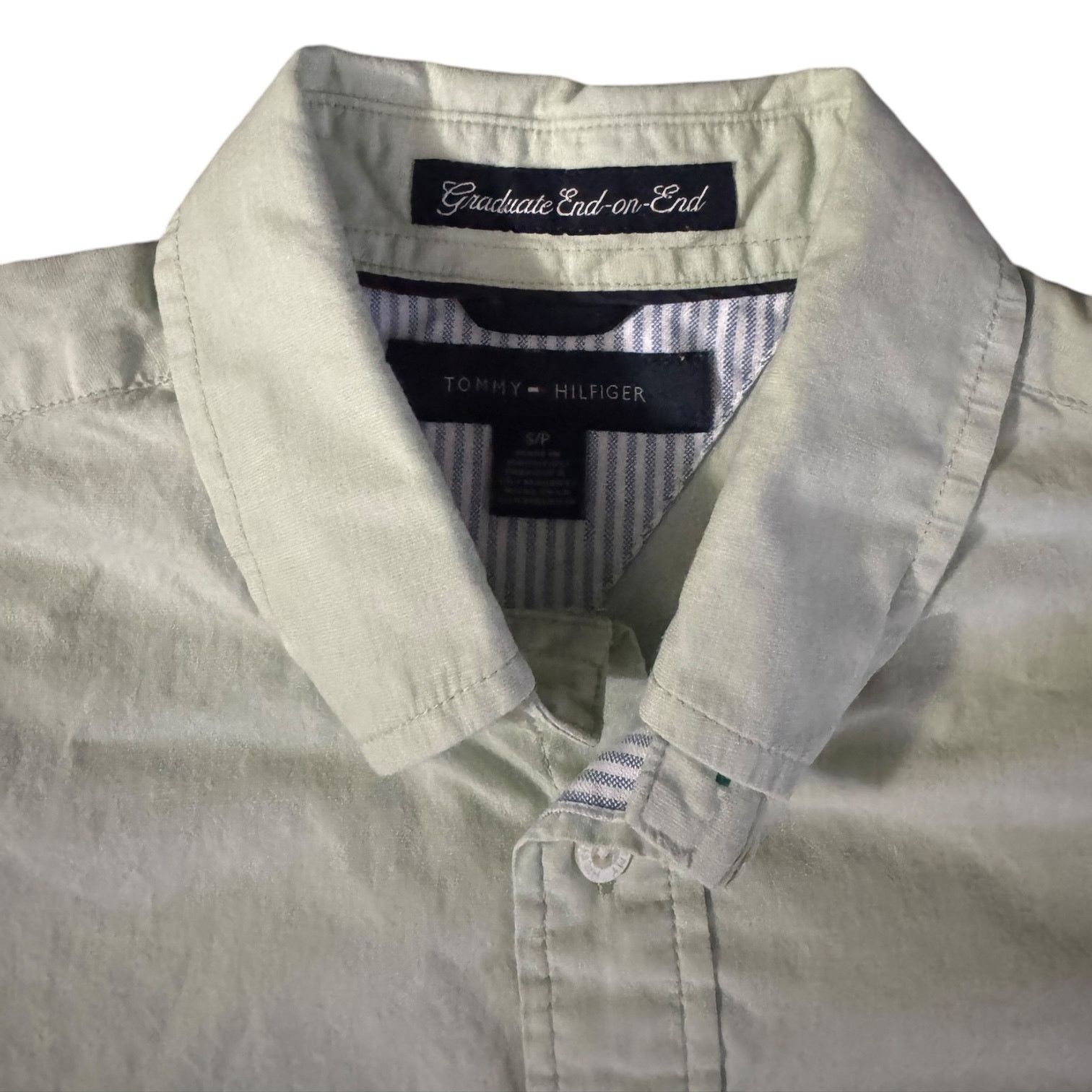 Tommy Hilfiger Tommy Hilfiger Button Down Shirt Spring Green Small Size US S / EU 44-46 / 1 - 2 Thumbnail