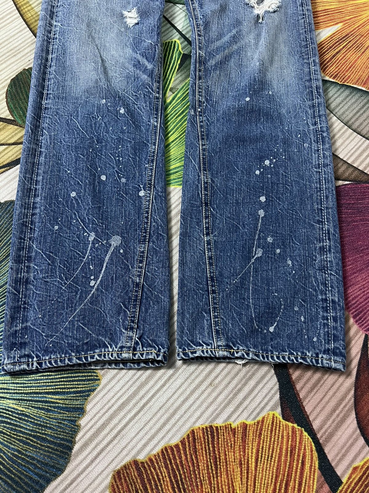 If Six Was Nine × Japanese Brand DENIM CRAFT DISTRESSED JEANS VERY RARE Size US 30 / EU 46 - 3 Thumbnail