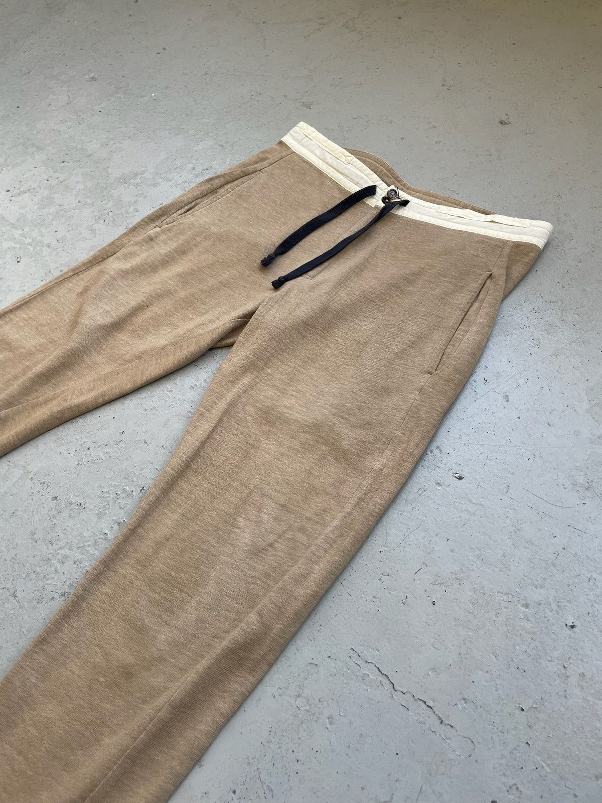 Ann Demeulemeester Ann Demeulemeester Linen Tan Trousers Size US 28 / EU 44 - 2 Thumbnail