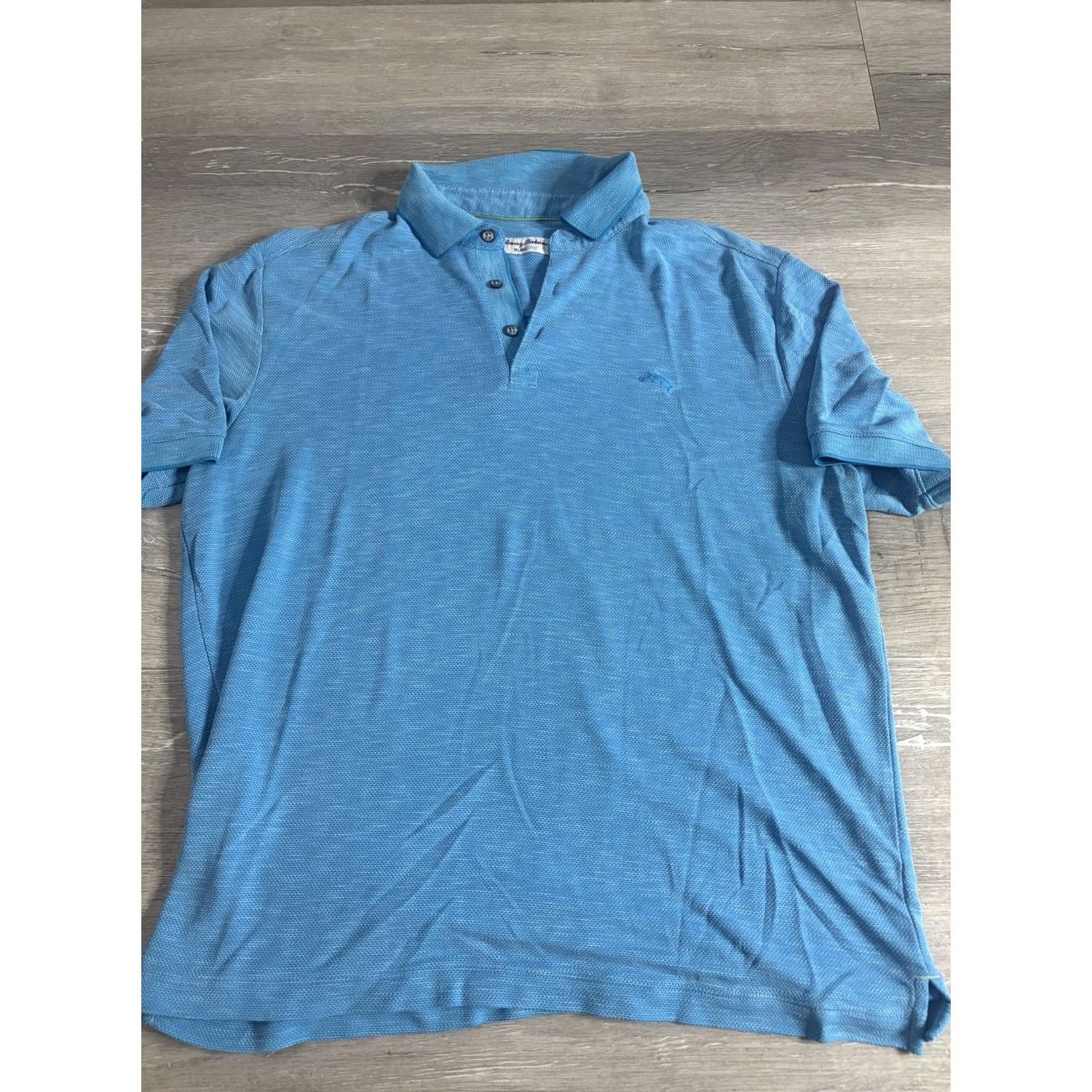 Tommy Bahama Tommy Bahama Polo Shirt Mens Large Blue IslandZone Marlin Logo Knit Golf Shirt Casual Polo Shirt Mens L Blue Island Zone Marlin Logo Knit Size US L / EU 52-54 / 3 - 3 Thumbnail