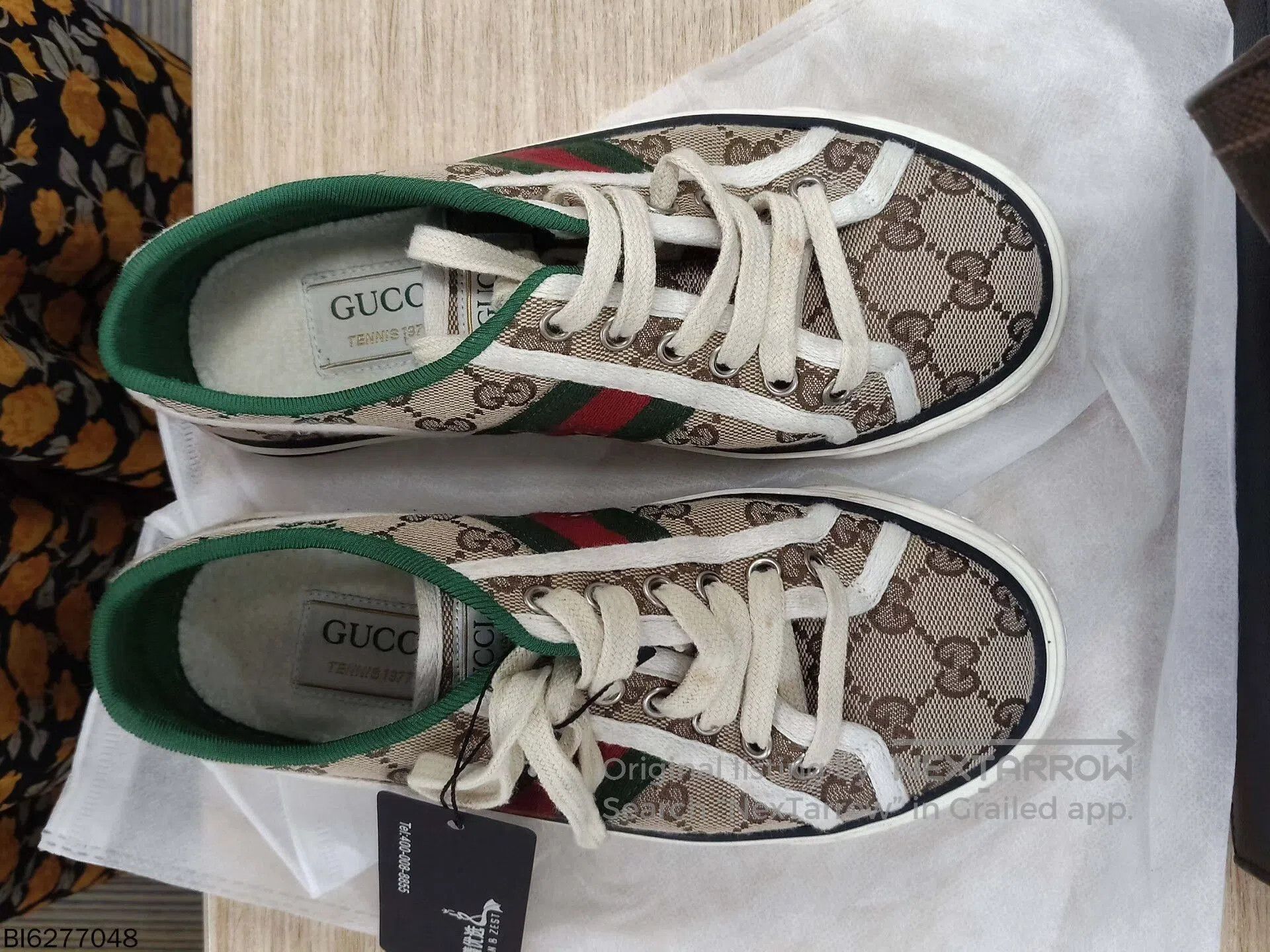 Gucci gucci tennis 1977 canvas sneakers size 35. Size US 5 / EU 37 - 2 Thumbnail
