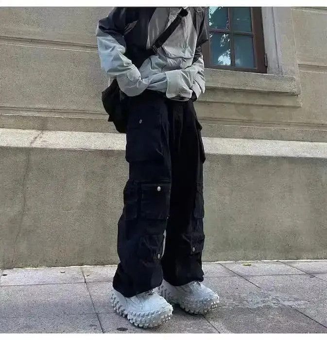 Japanese Brand Black Color Multi-pocket Cargo Pant Size US 32 / EU 48 - 5 Thumbnail