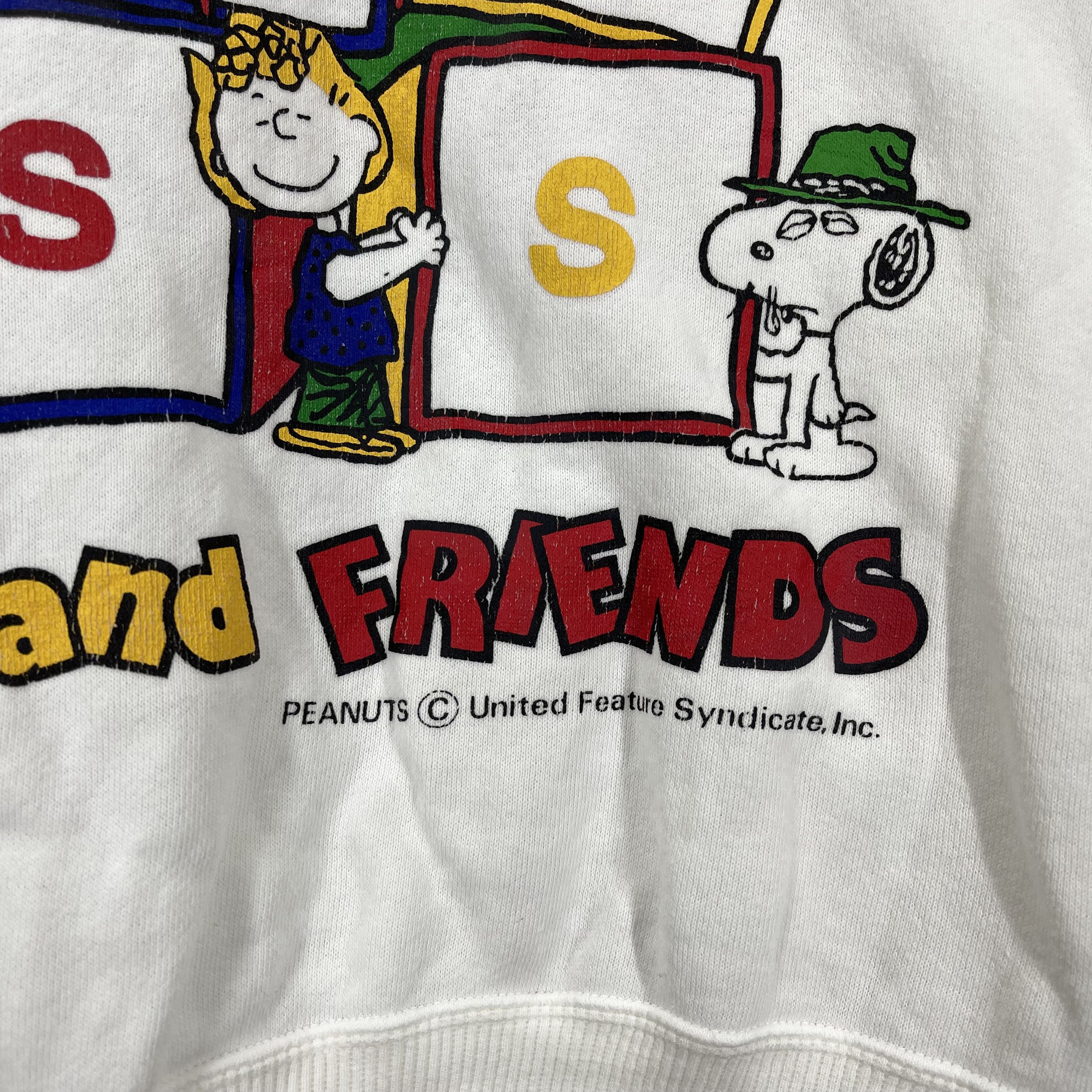 Peanuts Vintage SNOOPY AND FRIENDS Women Sweatshirt #1410/AW Size S / US 4 / IT 40 - 3 Thumbnail