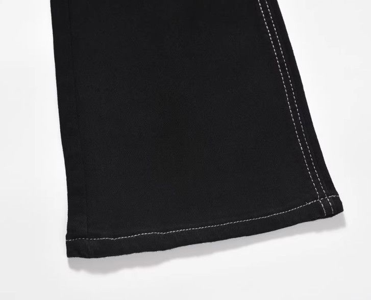 Vintage American high street men's trendy patchwork flared jeans Size US 32 / EU 48 - 6 Thumbnail