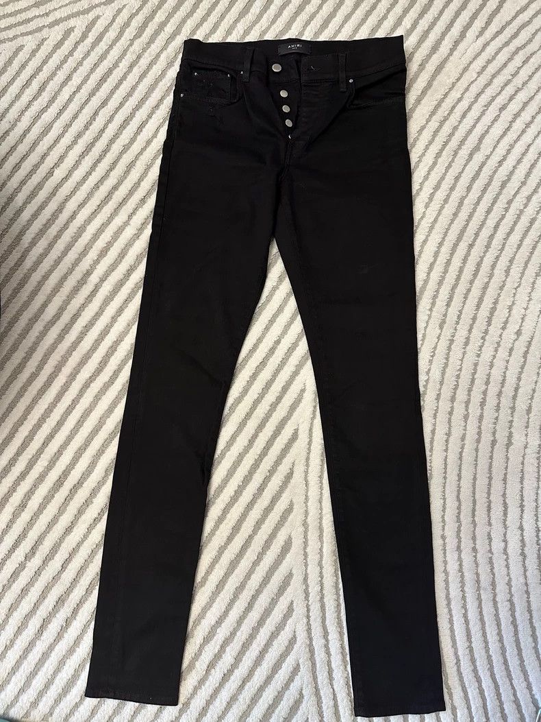 Amiri AmiriBlack old jeans 2503-Nextarrow Size US 30 / EU 46 - 1 Thumbnail