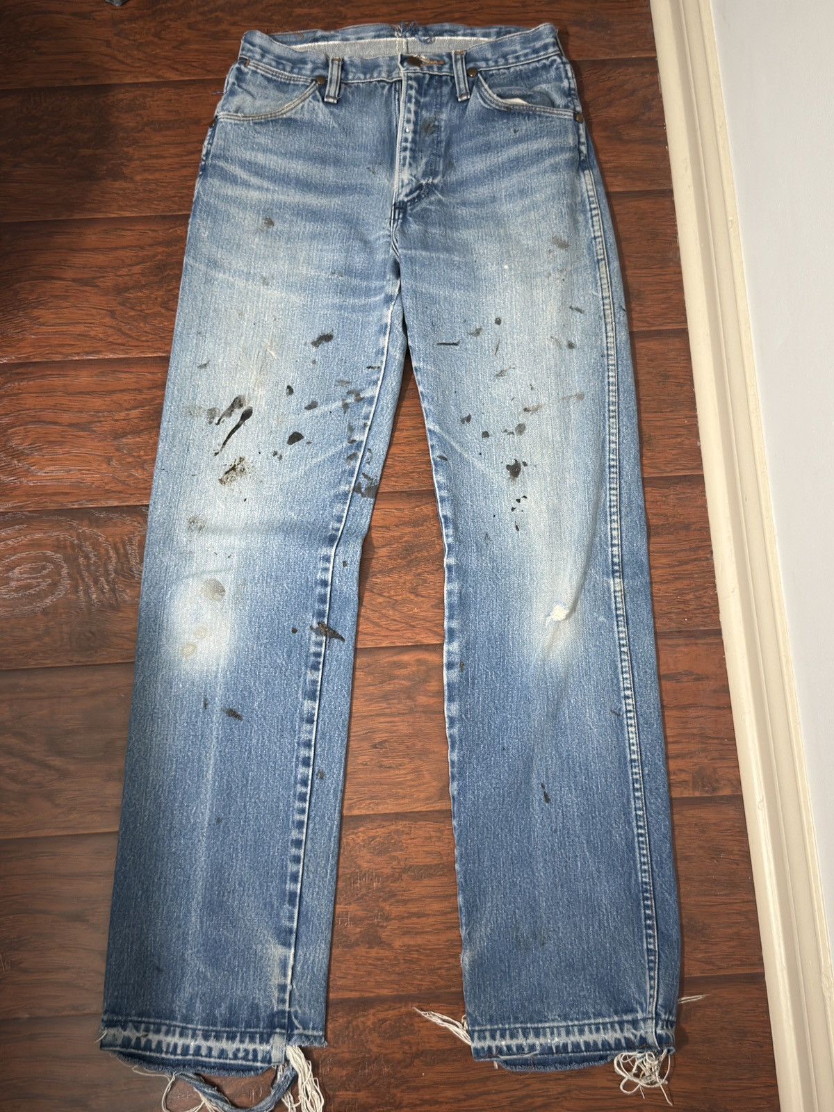 Wrangler Vintage paint splatter denim Size US 29 - 1 Thumbnail