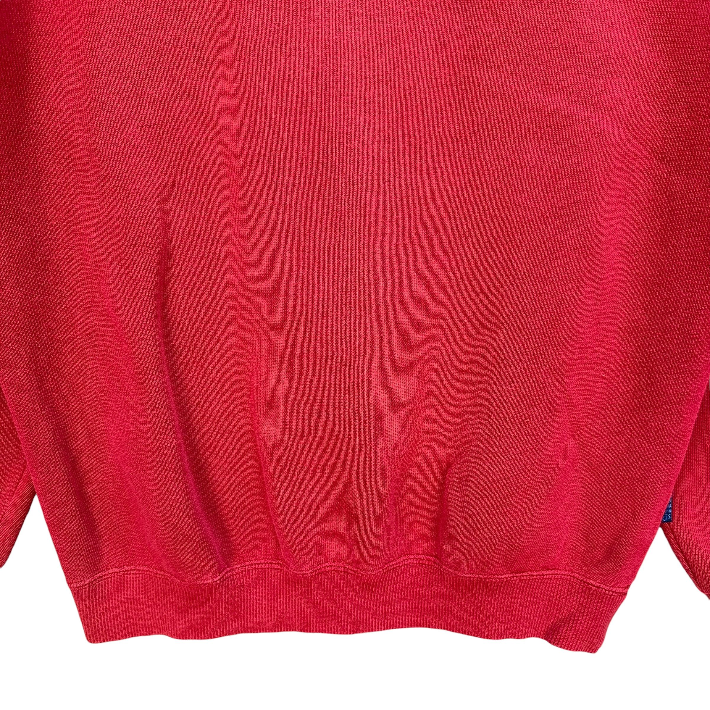 Kenzo KENZO JEANS Embroidery Big Logo Red Sweatshirts #A53-1232 Size US M / EU 48-50 / 2 - 6 Thumbnail