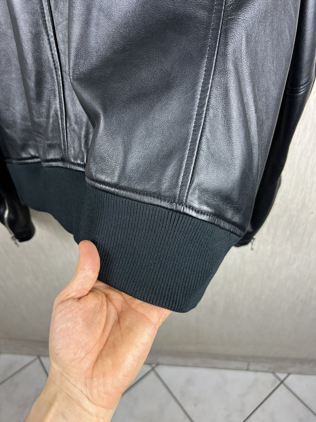 Diesel Black Gold Diesel Black Gold lambskin leather 5 zip jacket luxury Size US L / EU 52-54 / 3 - 18 Thumbnail