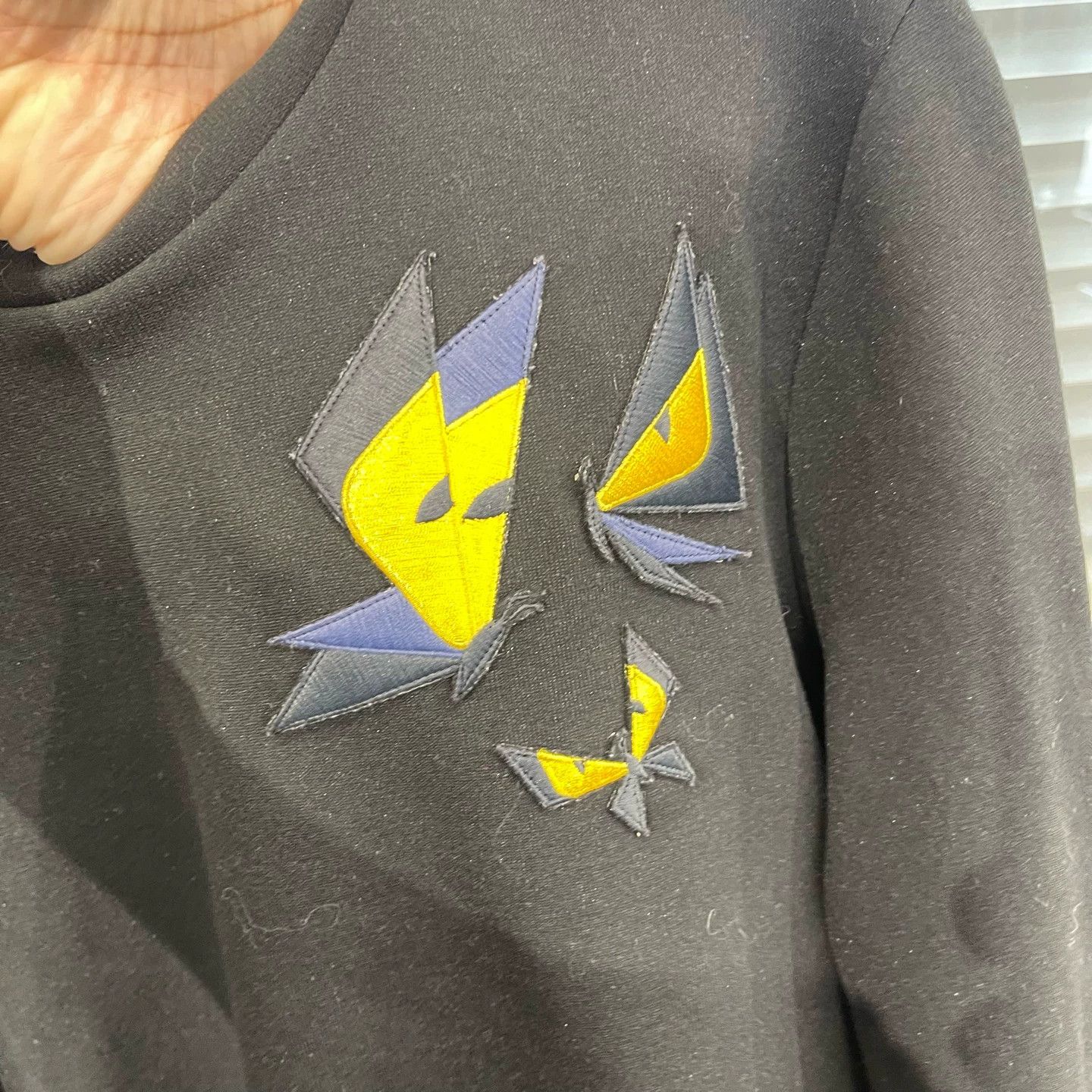 Fendi Fendi Monster Black LS Sweatshirt 46 99 New #11 Size US S / EU 44-46 / 1 - 4 Thumbnail