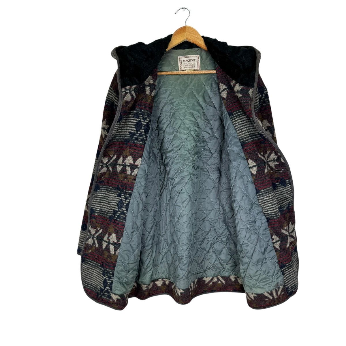 45rpm × Japanese Brand ❄️MACEYE NATIVE HOODIE BUTTON JACKET Size US M / EU 48-50 / 2 - 7 Thumbnail