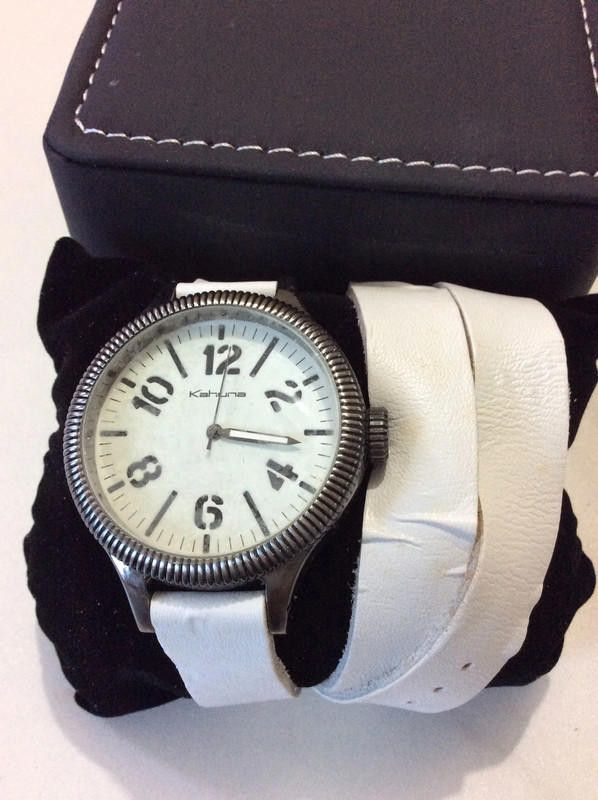 Duke Kahanamoku Kahuna ladies white dial leather strap watch Size ONE SIZE - 1 Thumbnail