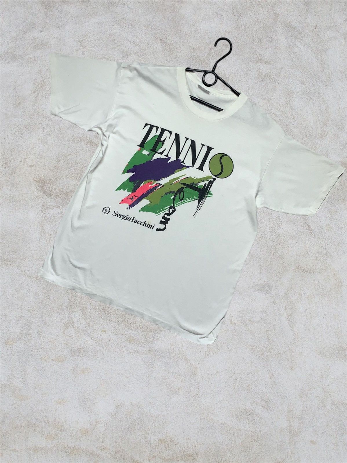 Sergio Tacchini × Vintage Sergio tacchini vintage T-shirt tennis Size L Size US L / EU 52-54 / 3 - 1 Thumbnail