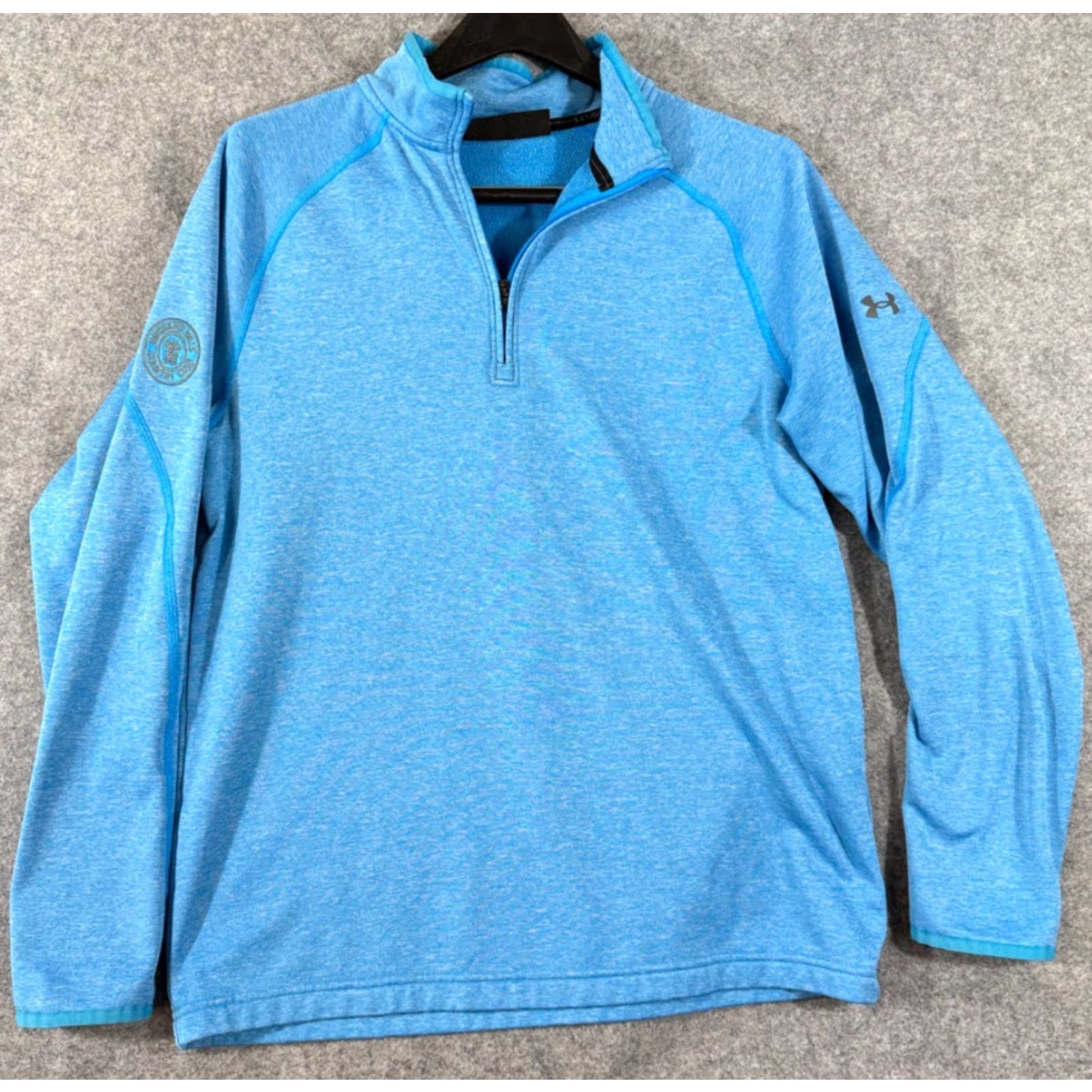 Under Armour Under Armour Golf Sweatshirt Mens M Blue 1/4 Zip Embroidered Coldgear Pullover Size US M / EU 48-50 / 2 - 2 Thumbnail