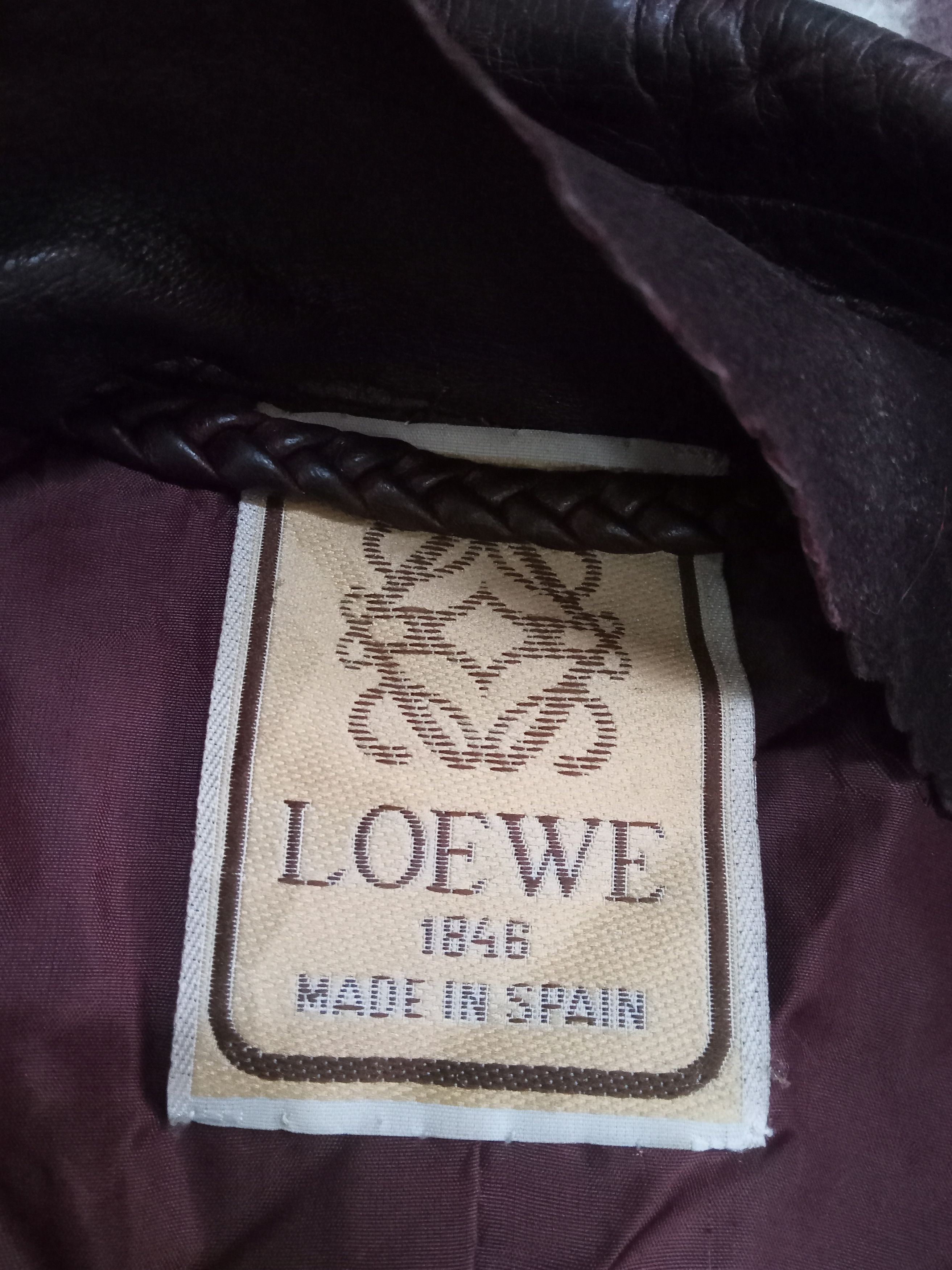 Loewe Loewe Leather Maroon / Mohagany Blazer Size M / US 6-8 / IT 42-44 - 3 Thumbnail