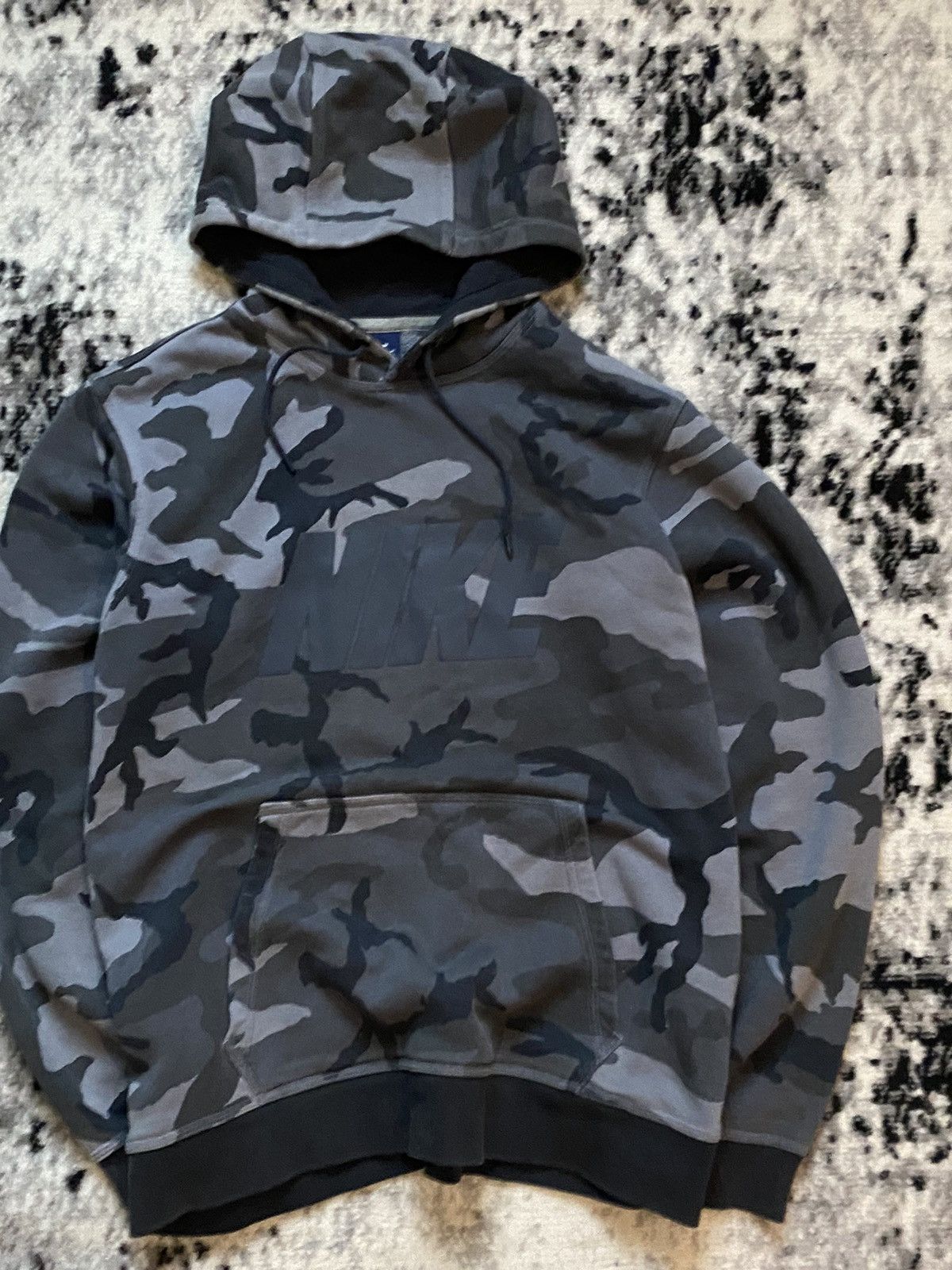 Nike × Vintage Nike Vintage Hoodie Camo Boxy Streetwear Y2k Drill Size US L / EU 52-54 / 3 - 2 Thumbnail