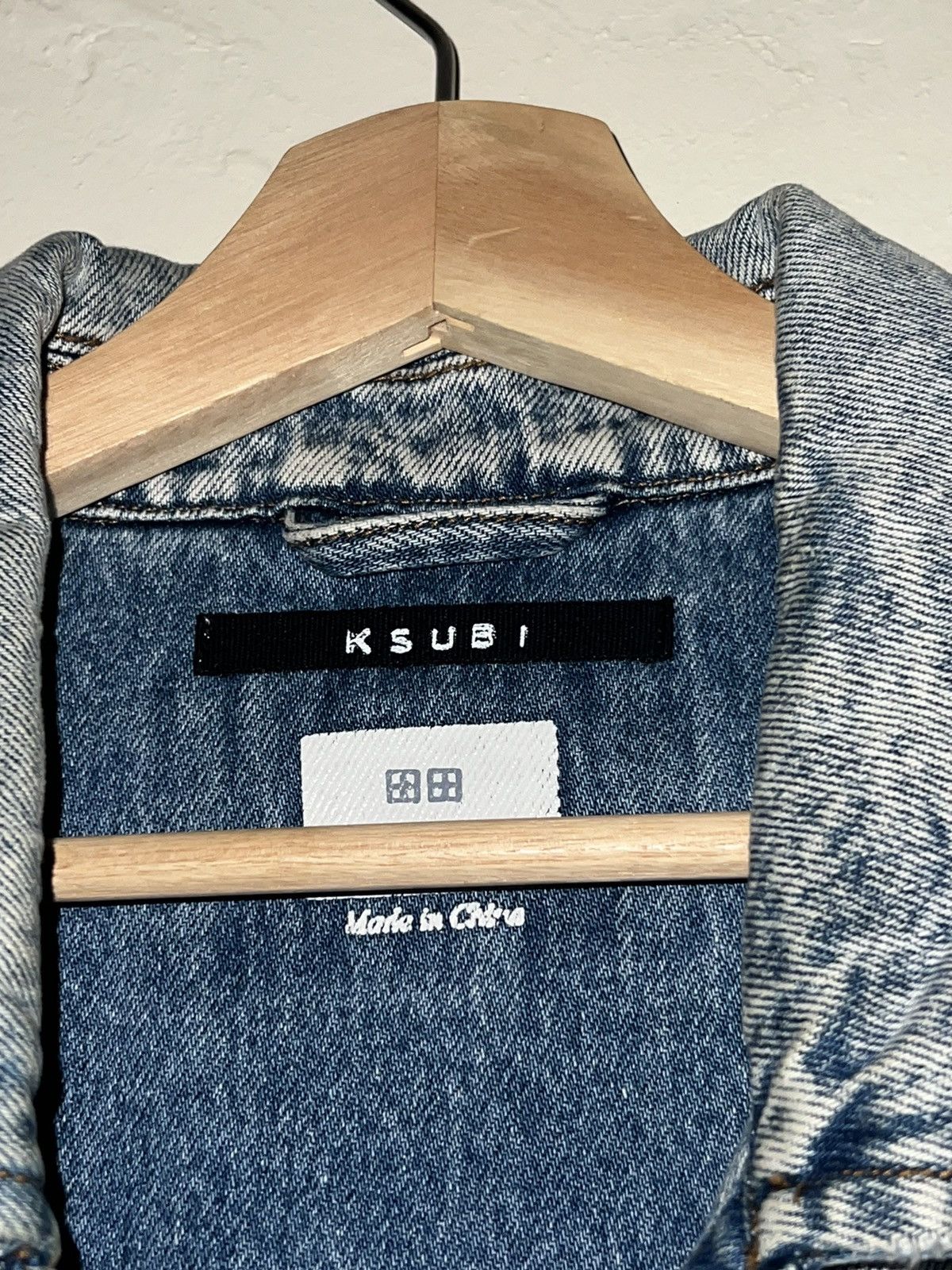 Ksubi Worn 1x XL Light Blue Ksubi Back Logo Denim Jacket Size US XL / EU 56 / 4 - 9 Thumbnail