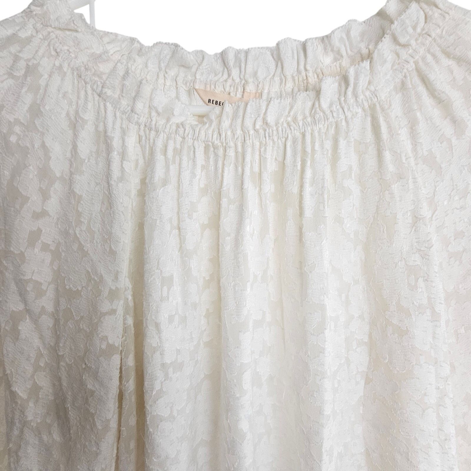 Rebecca Taylor Rebecca Taylor Womens Julia Silk Top Sz 2 Floral Lace Luxury Size XS / US 0-2 / IT 36-38 - 3 Thumbnail