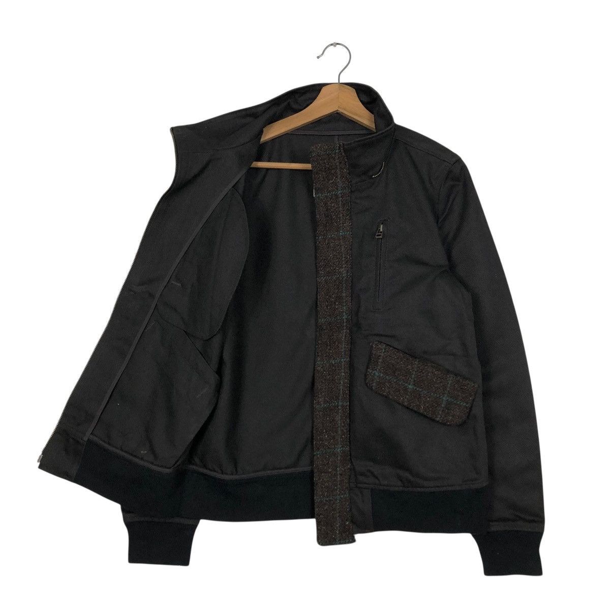 Harris Tweed 🔥VINTAGE WOOL BOMBER JACKET HARRIS TWEED HERRINGBONE Size US S / EU 44-46 / 1 - 13 Thumbnail